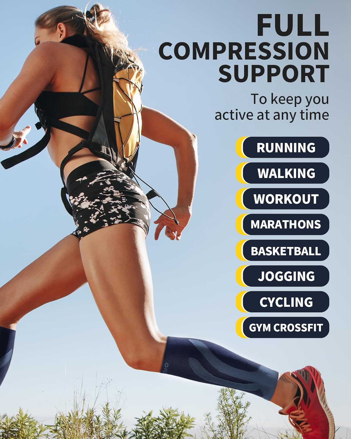 Detalle 2 de CAMBIVO 2 Pairs Calf Compression Sleeve Review