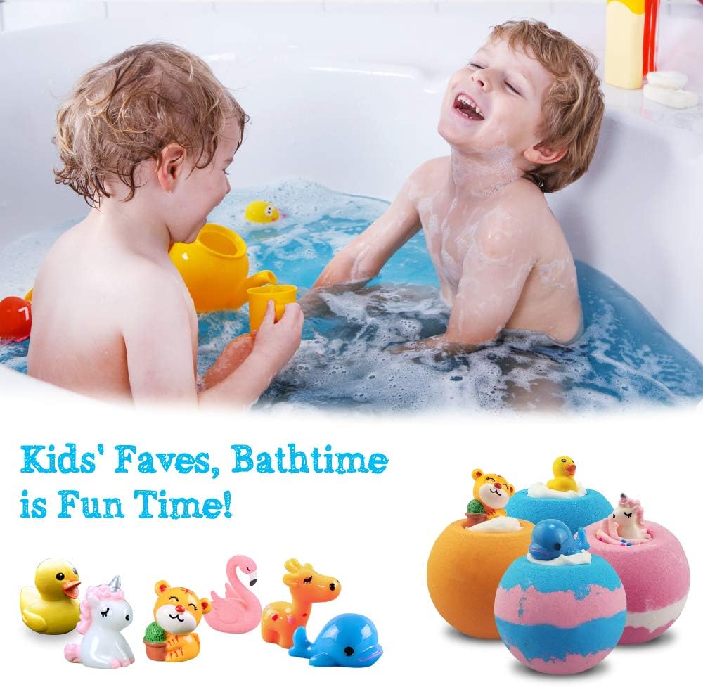Thumbnail 5 de Aofmee Bath Bombs for Kids – Handmade Natural Bath Fizzies with Toys Inside