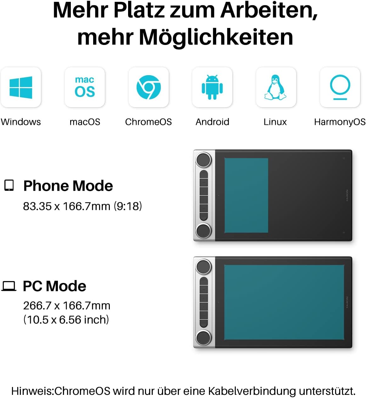 Thumbnail 5 de HUION Inspiroy Dial 2 Grafiktablett 10 x 6 Zoll