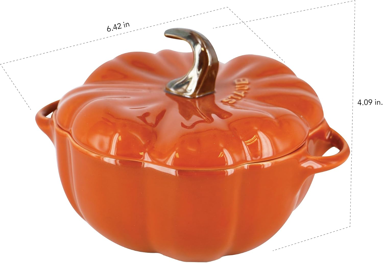 Thumbnail 5 de STAUB Ceramic Pumpkin Dish, 0.5-qt