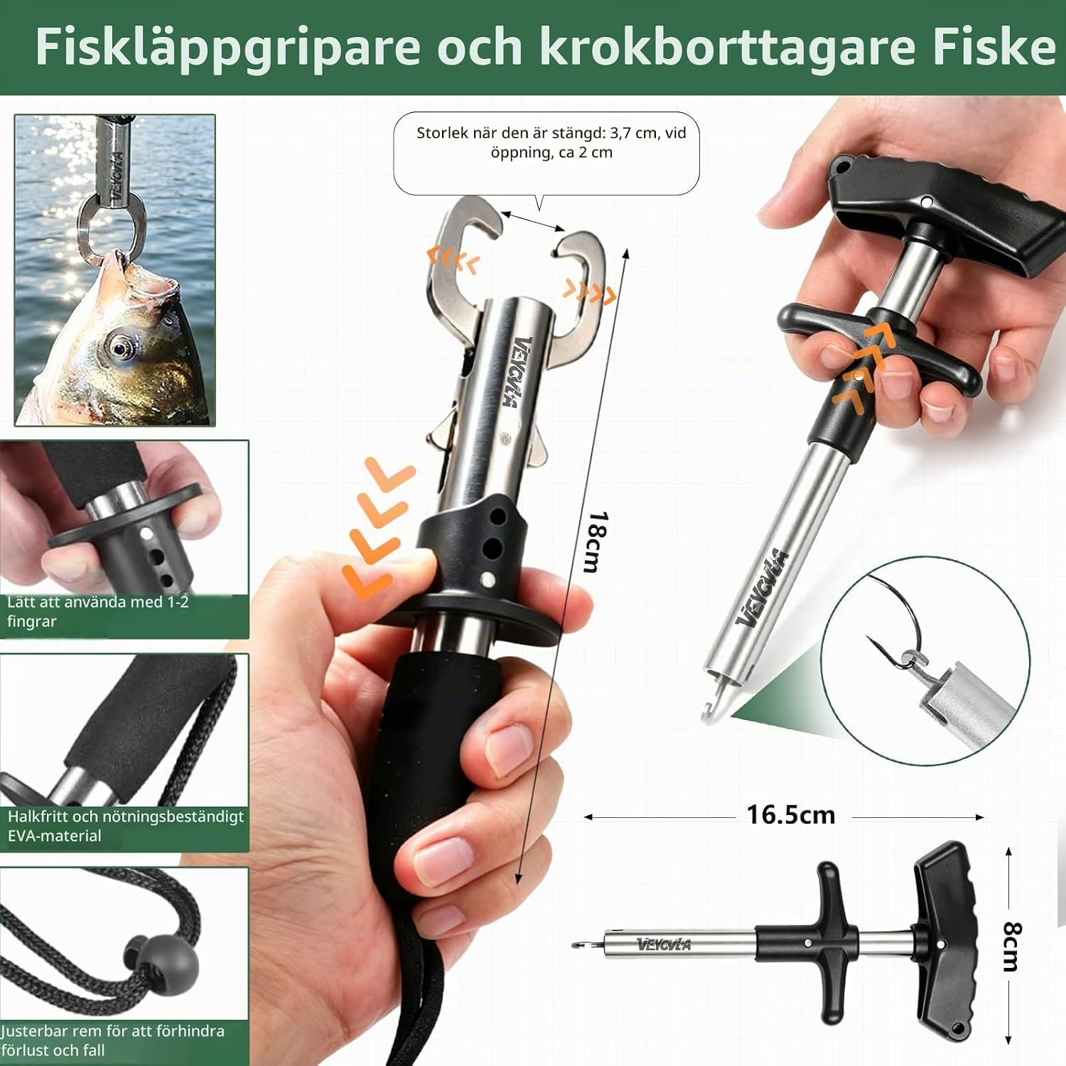 Thumbnail 4 de VEYCVLA GY-LV1-YX fiskeset med vattentät tvåvåningslåda, 289 delar