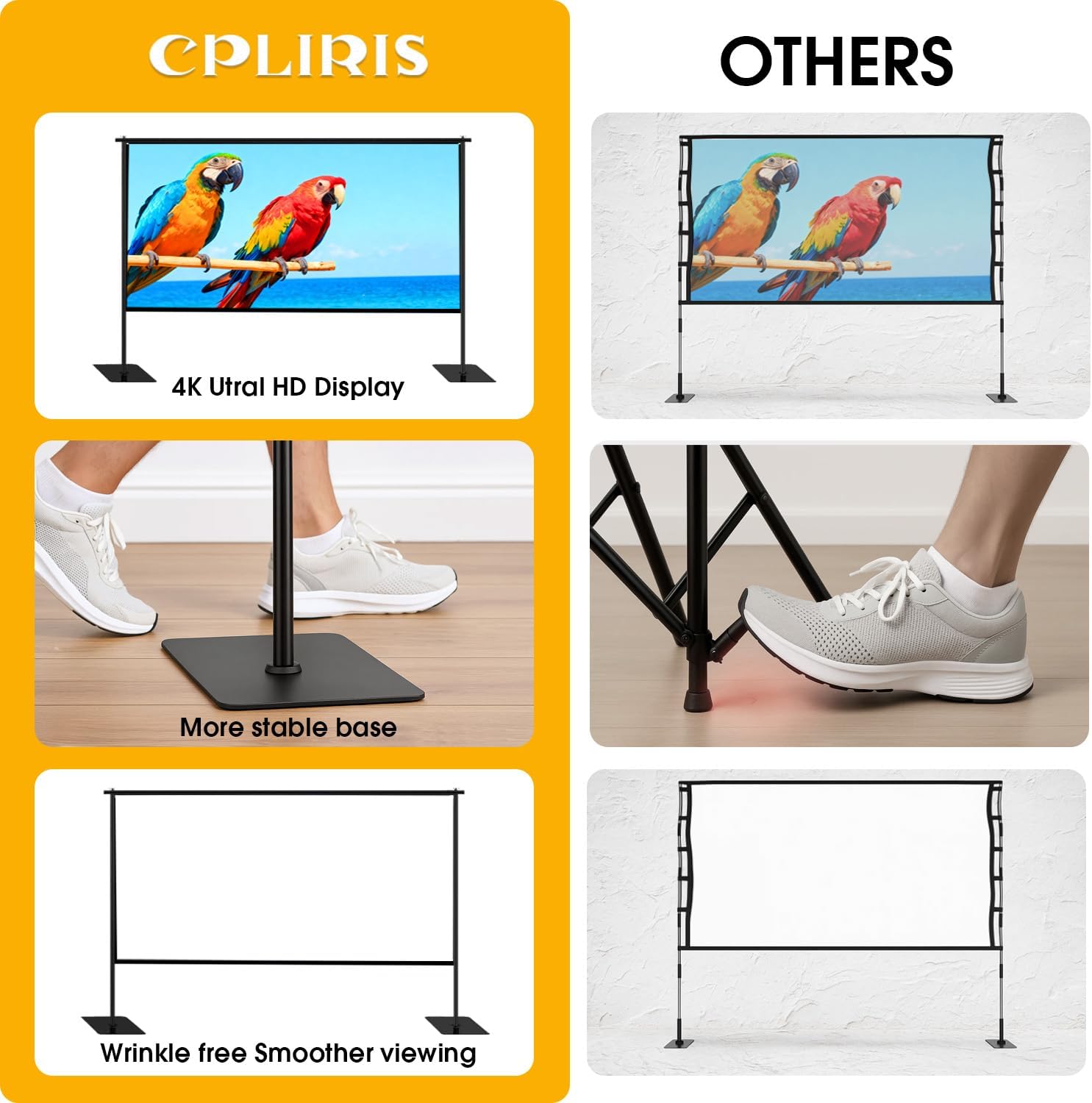 Thumbnail 3 de 120" Outdoor Projector Screen with Stand
