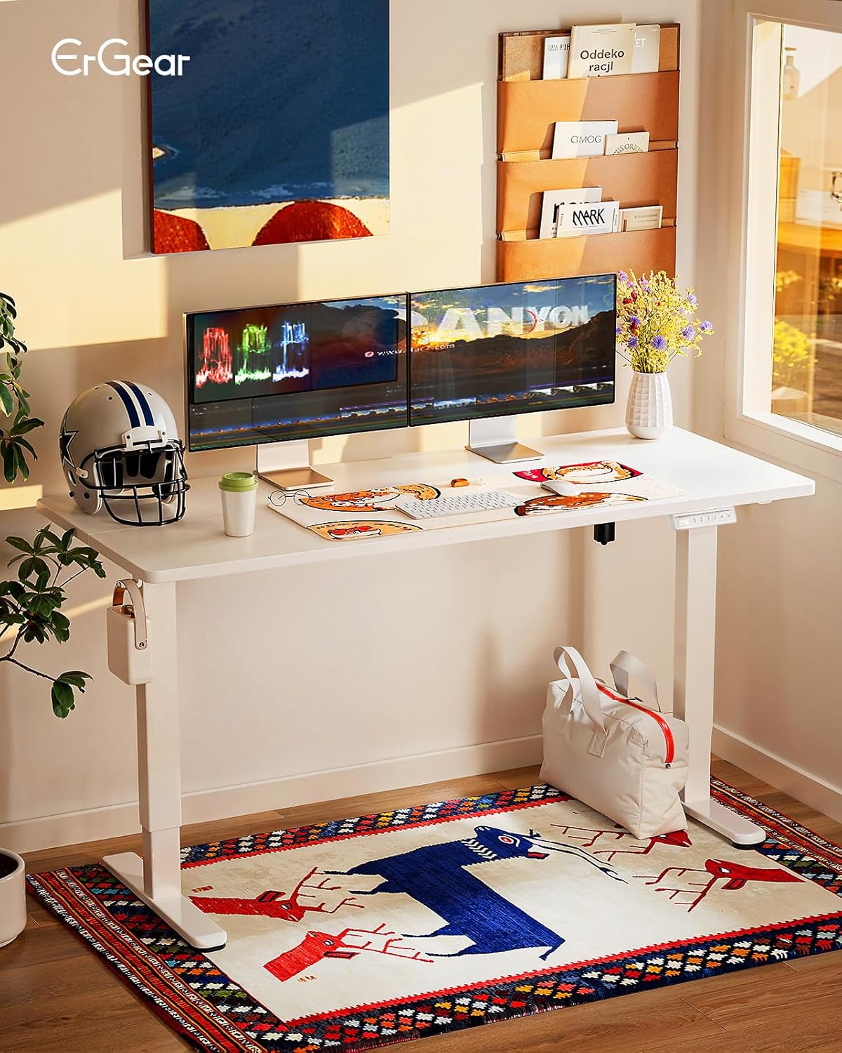 Thumbnail 1 de ErGear Electric Standing Desk 140 x 70cm with 4 Memory Presets