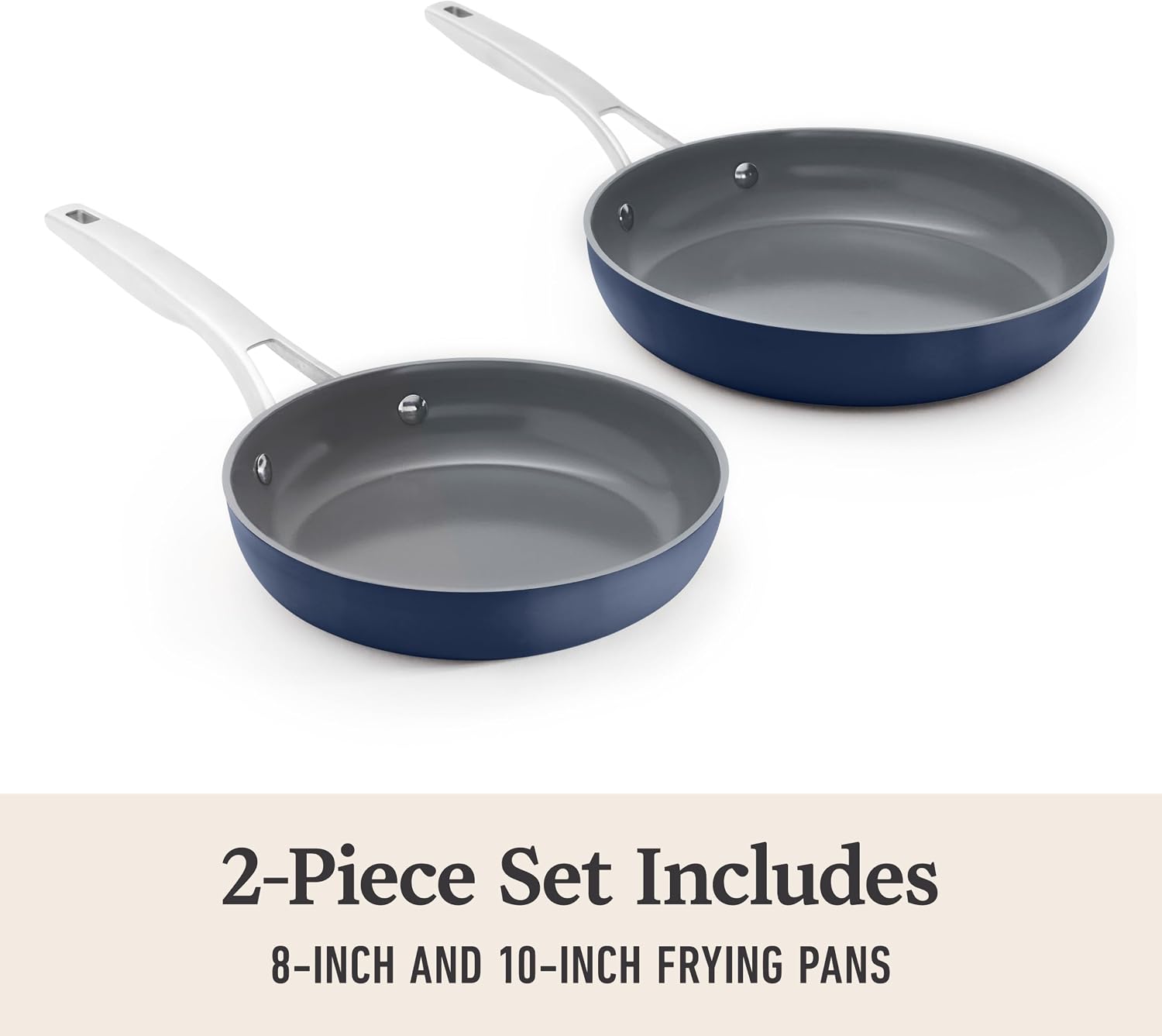 Detalle 2 de Calphalon Ceramic Frying Pan Set, 8-inch and 10-inch