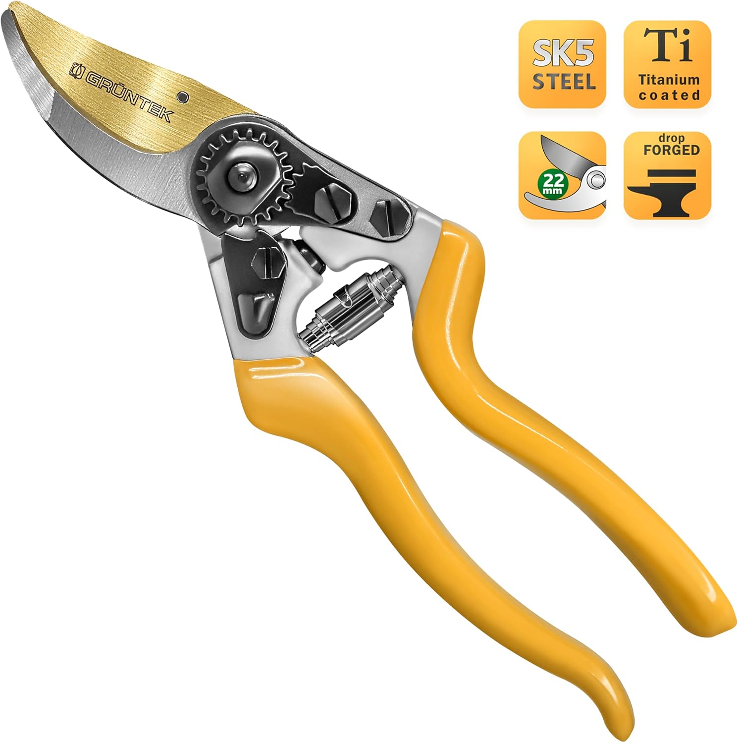 Thumbnail 1 de GRÜNTEK Forbici da Potatura Professionali Z-25 PREMIUM – Lama in Titanio