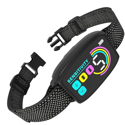 Meloive Collar Antiladridos para Perro — Collar Vibración Recargable, 8 Niveles y 4 Modos