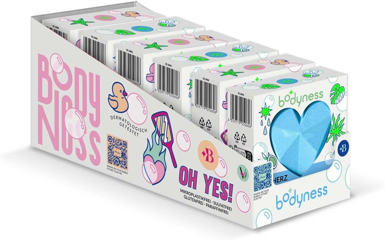 Detalle de Bath Bomb Neon Heart 6er Pack 6x120 g