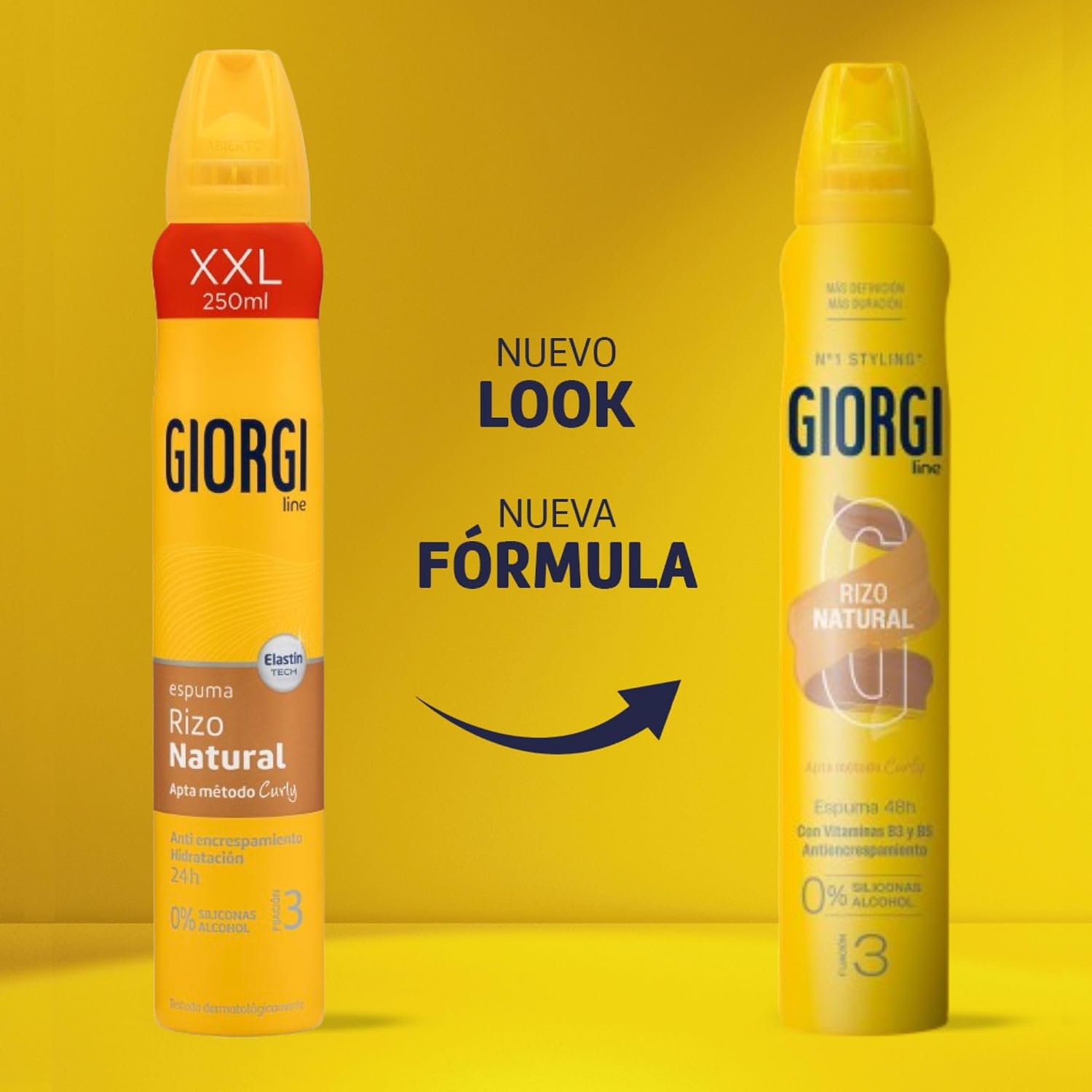 Detalle 2 de Giorgi Line naturligt lockskum, 24 h, 0 % silikon och alkohol, fixering 3