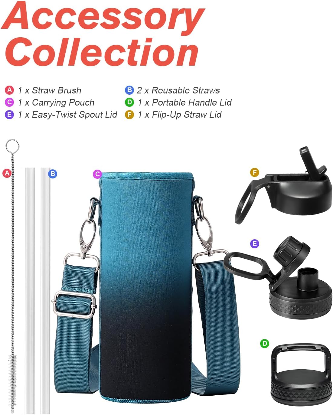 Thumbnail 5 de Coolflask Water Bottle 40 oz Insulated