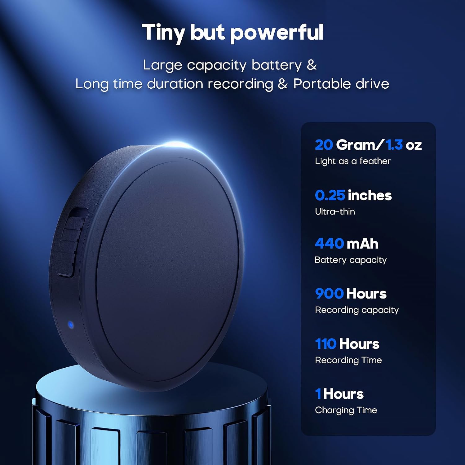 Thumbnail 5 de Nanezan NZ007 128GB Magnetic Voice Activated Recorder (MP3) with USB‑C