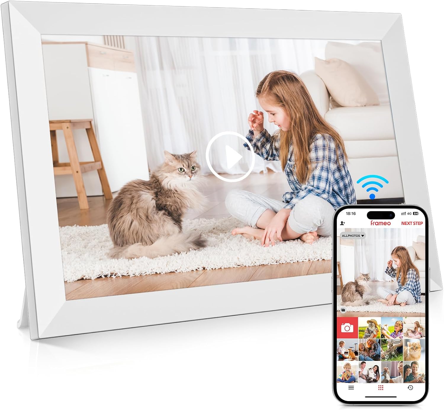 Detalle de GGUA 10.1-inch WiFi digital photo frame 64GB 🖼