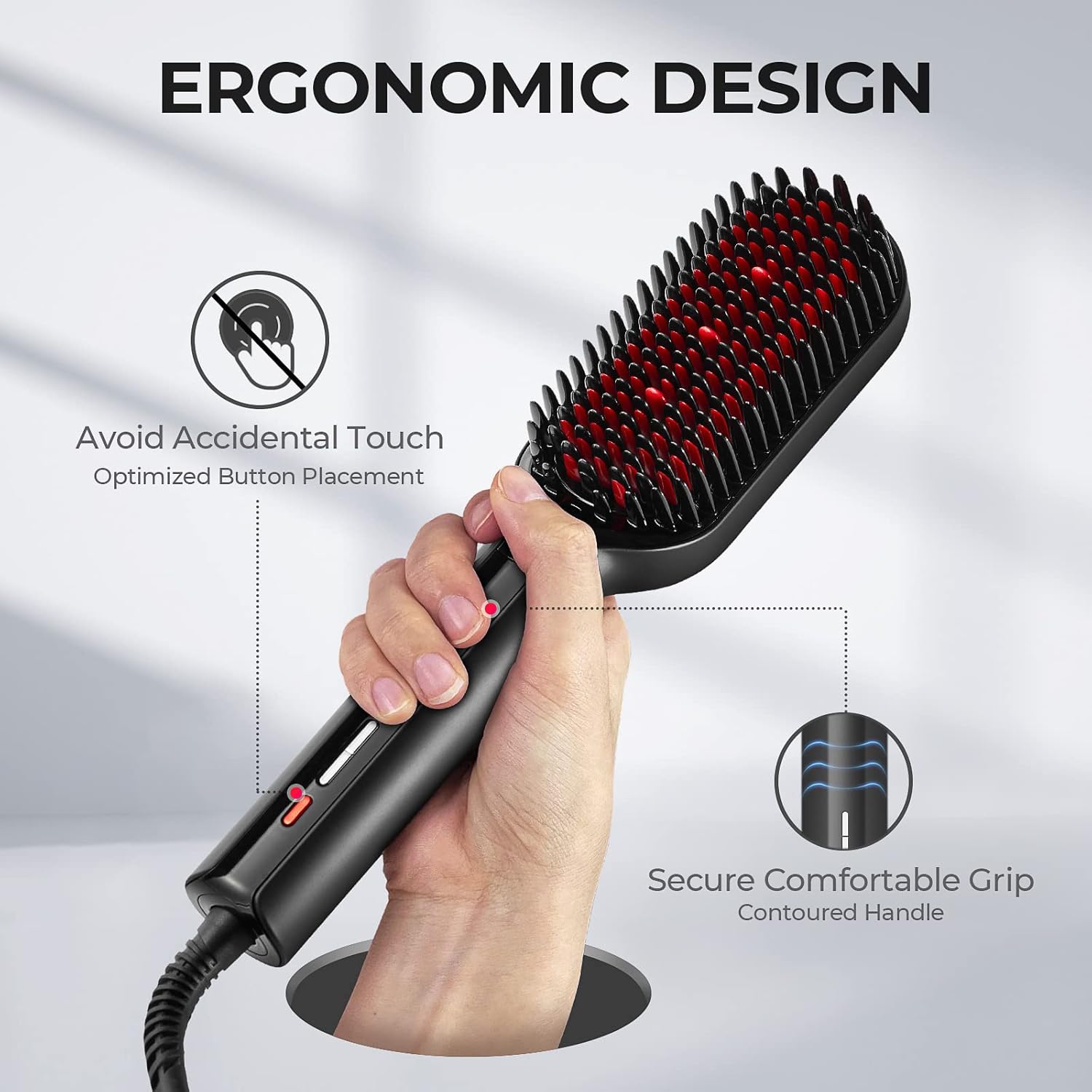 Thumbnail 5 de TYMO Ionic Plus Hair Straightener Brush 16 Temps 💇♀