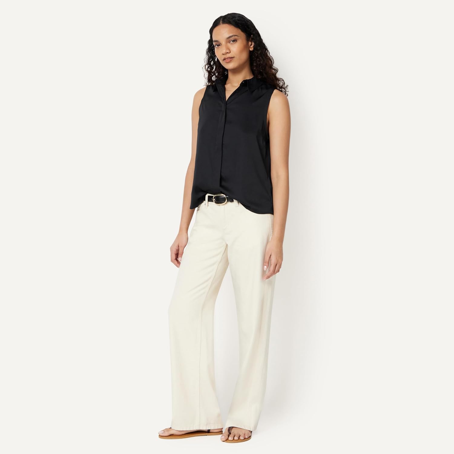Thumbnail 4 de Amazon Essentials Damen Ärmellose Bluse mit Knopfleiste – Regular Fit