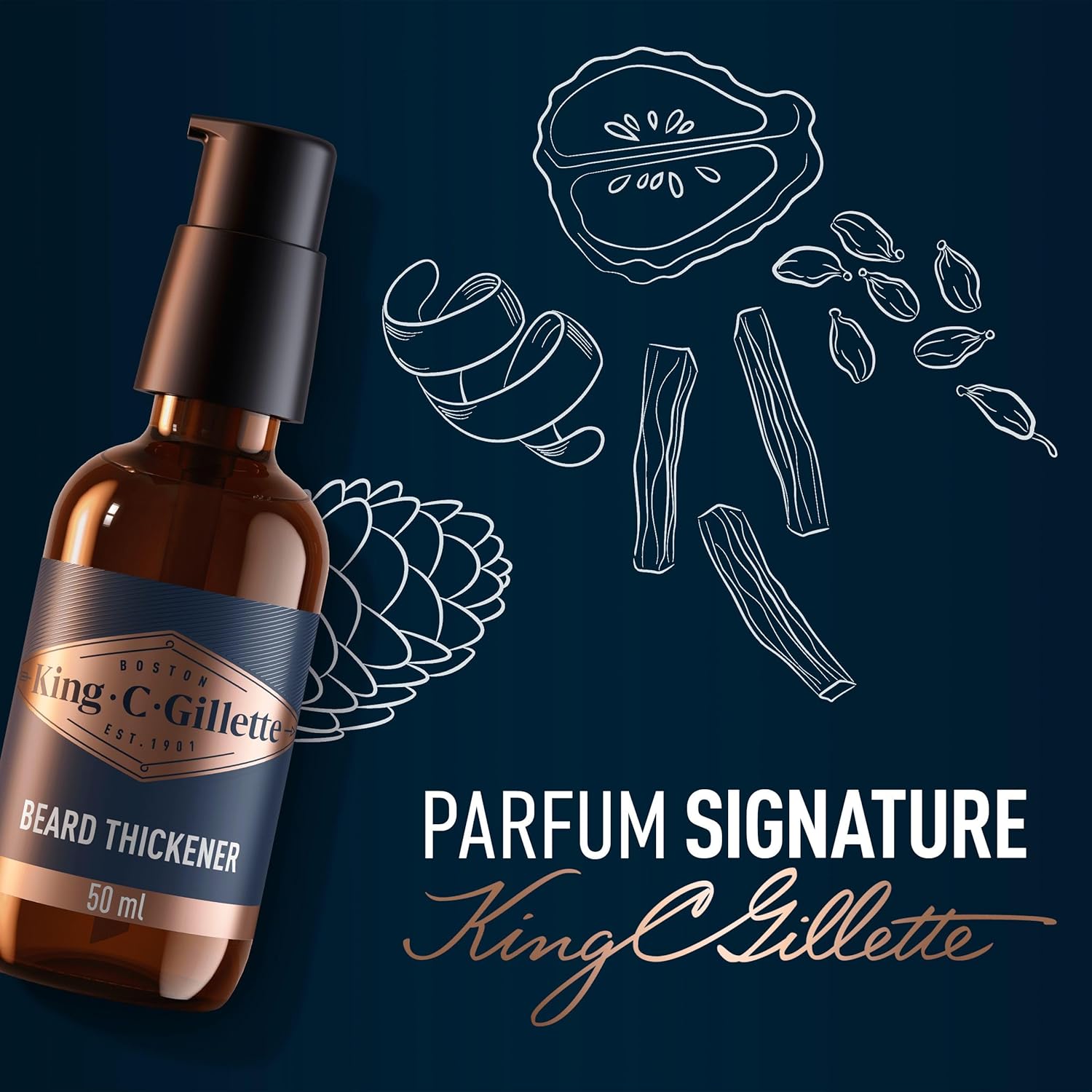 Thumbnail 1 de King C. Gillette Gillette King C. sérum épaississant pour hommes à l’huile d’argan, 50 ml