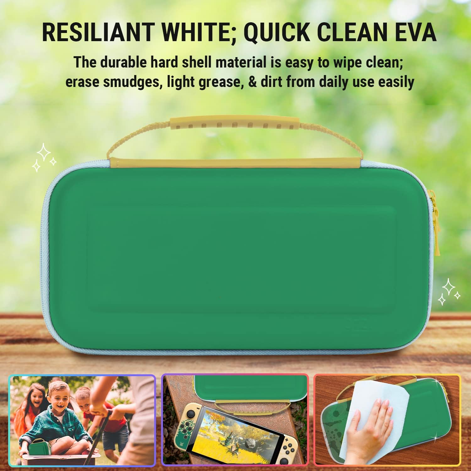 Thumbnail 2 de Orzly Tragetasche für Nintendo Switch OLED – Schutzhülle mit Zubehör- und Spiele-Ablagefach in Geschenkverpackung