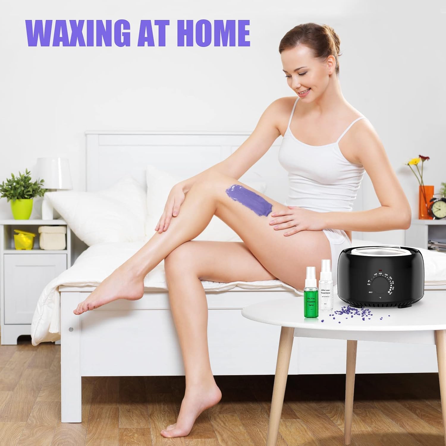 Thumbnail 6 de TIKESI Waxing Kit with Wax Warmer, Hard Wax Beans (14.1 oz) + Sprays & Tools for Full-Body Hair Removal