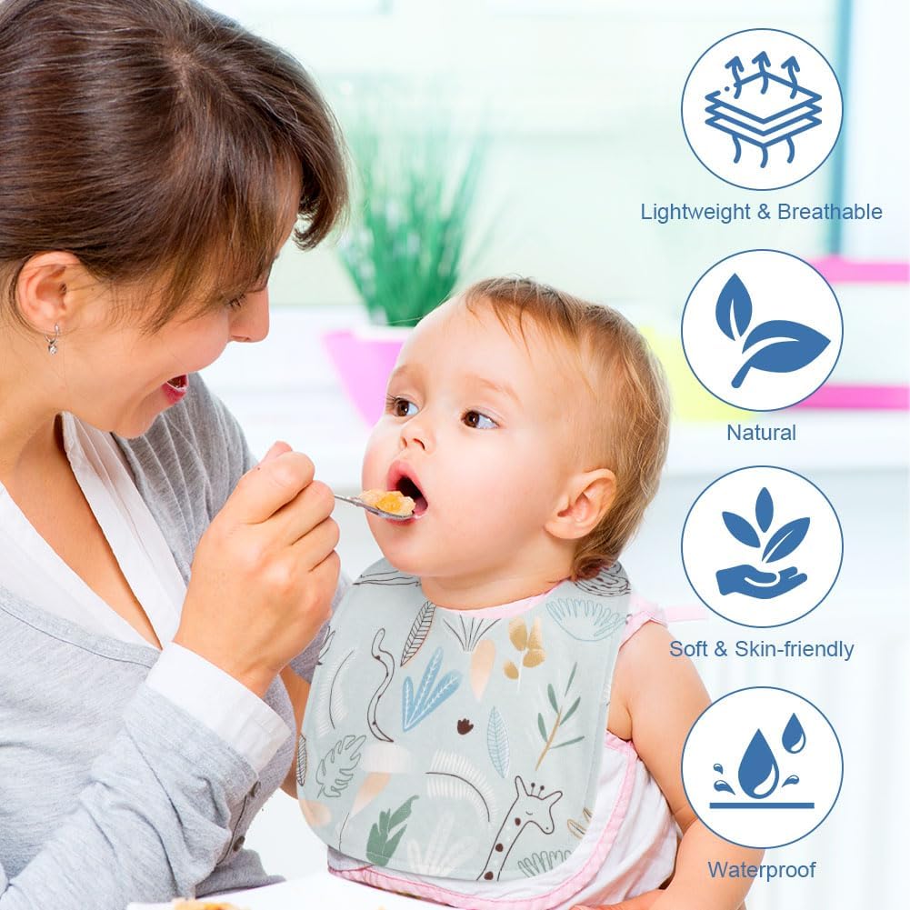 Thumbnail 4 de Vicloon Baby Bandana Dribble Bibs (8-pack) with Snaps for Newborns to 36 Months