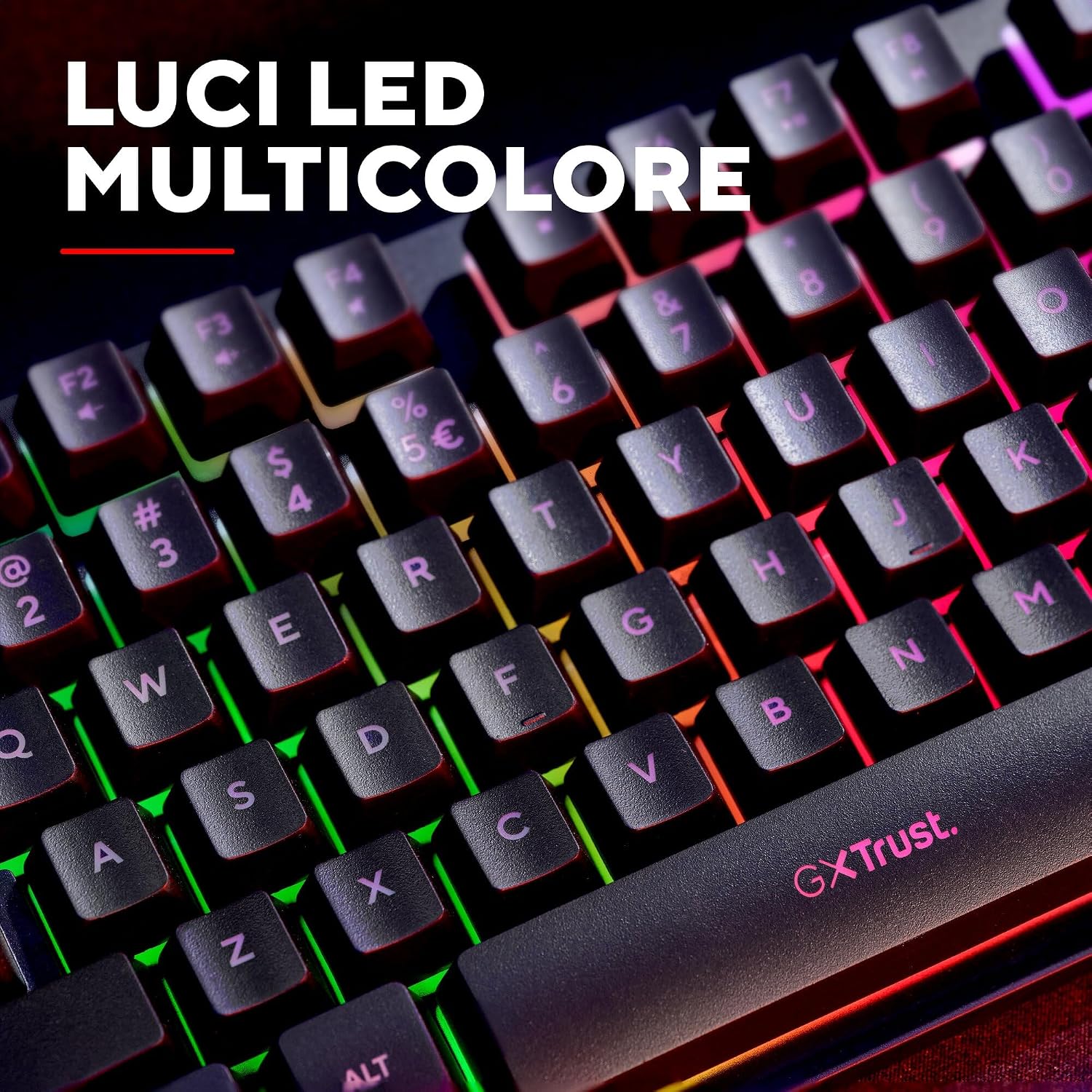 Detalle de GXTrust Dothix Tastiera Gaming Wireless TKL 80% Italiano QWERTY, Nero