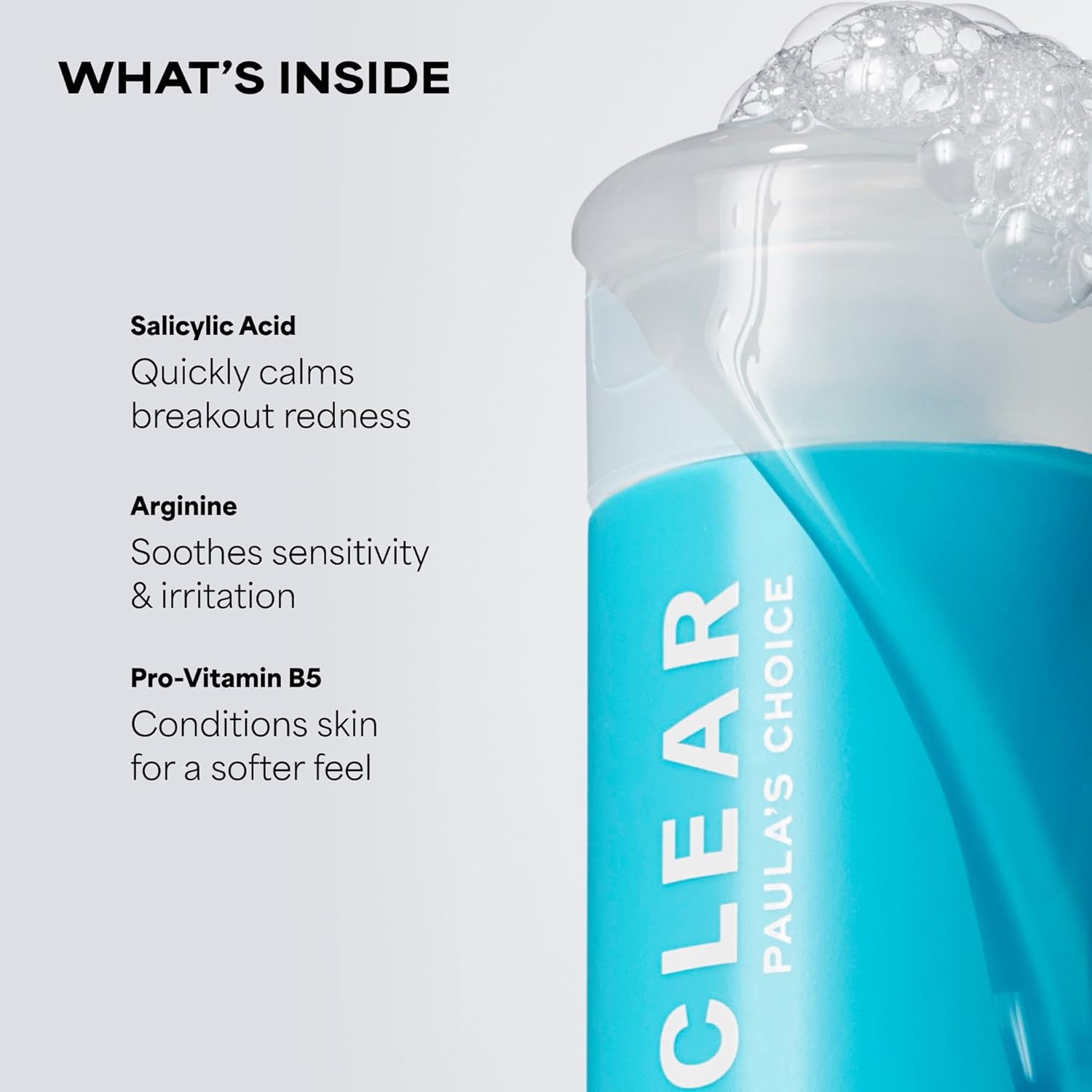 Detalle de Paula's Choice CLEAR Pore Normalizing Facial Cleanser: Acne-Fighting Gel Cleanser for Pores, Fragrance-Free