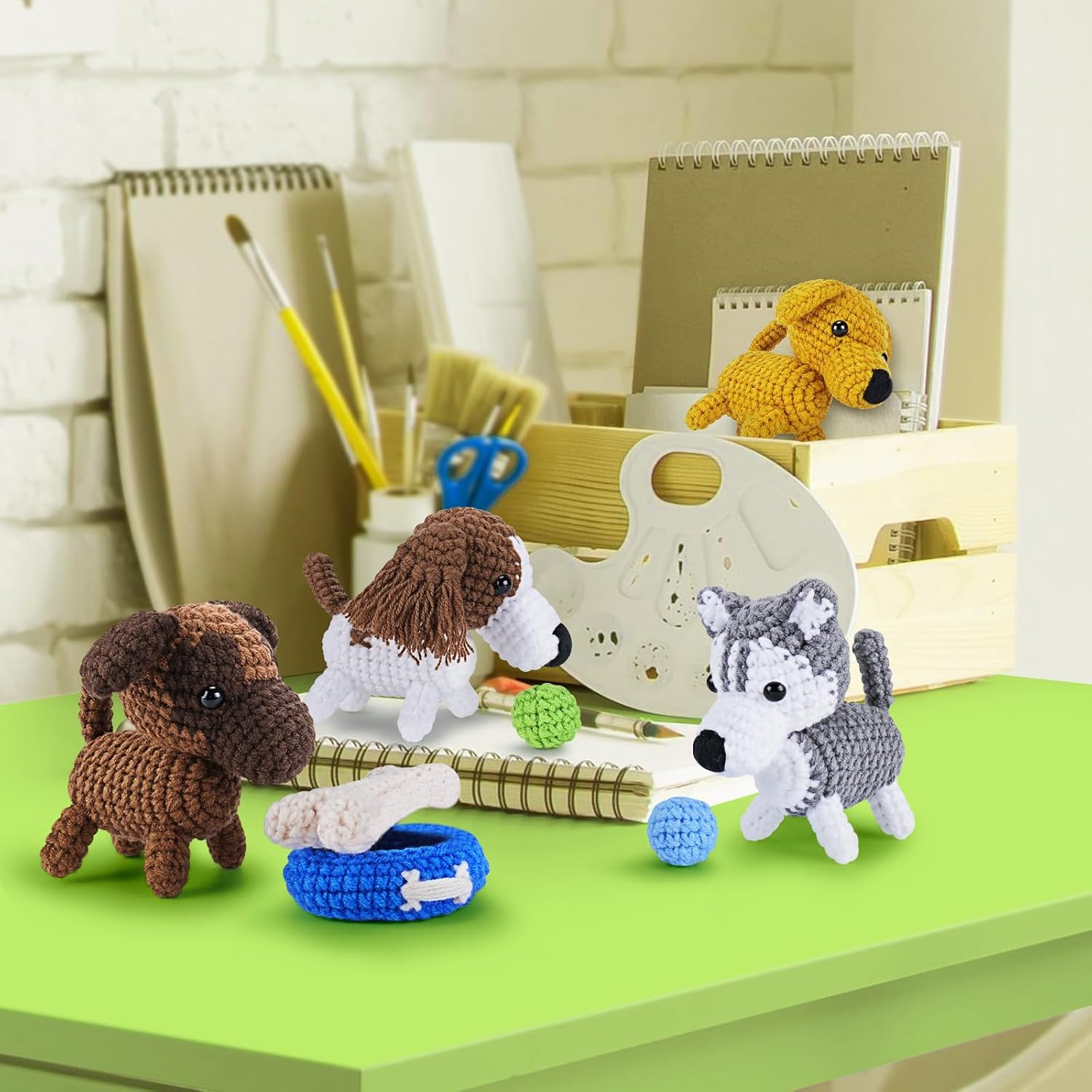 Detalle de Crochet Complete Kit for Beginners: Dog Crochet Kit with Video Tutorials