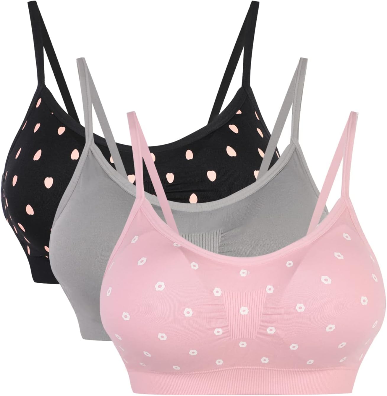 Thumbnail 6 de Vertvie Damen Yoga-BH ohne Bügel mit herausnehmbaren Push-up-Polstern (2er/3er Pack)