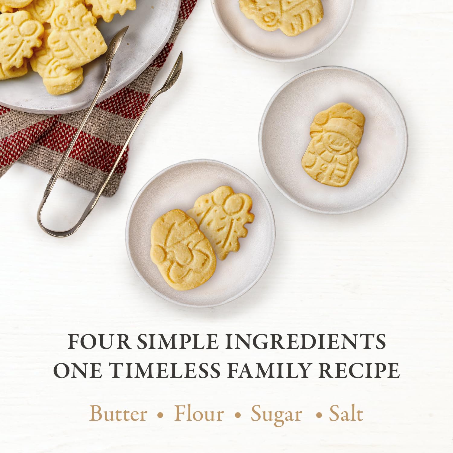 Detalle de Walker’s Snowman Shortbread Cookies, 15.9 oz, 3 Boxes, Mini Festive Shapes
