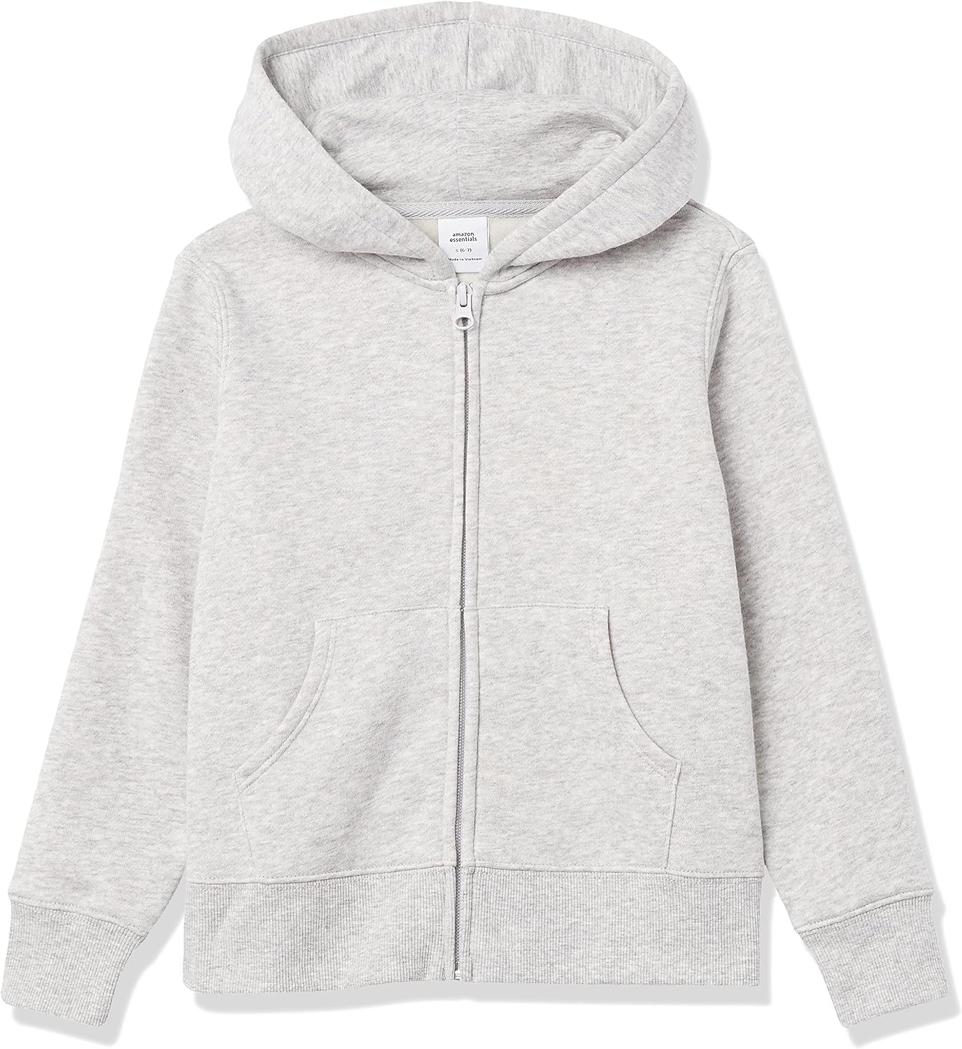 Detalle de Amazon Essentials Girls and Toddlers' Fleece Zip-Up Hoodie Sweatshirt