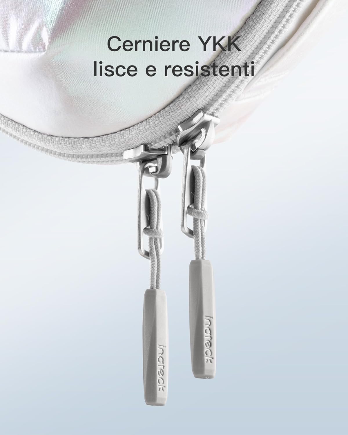 Detalle de Inateck Custodia per Cavi e Accessori con manico, apertura a 180° e protezione anti-spruzzi