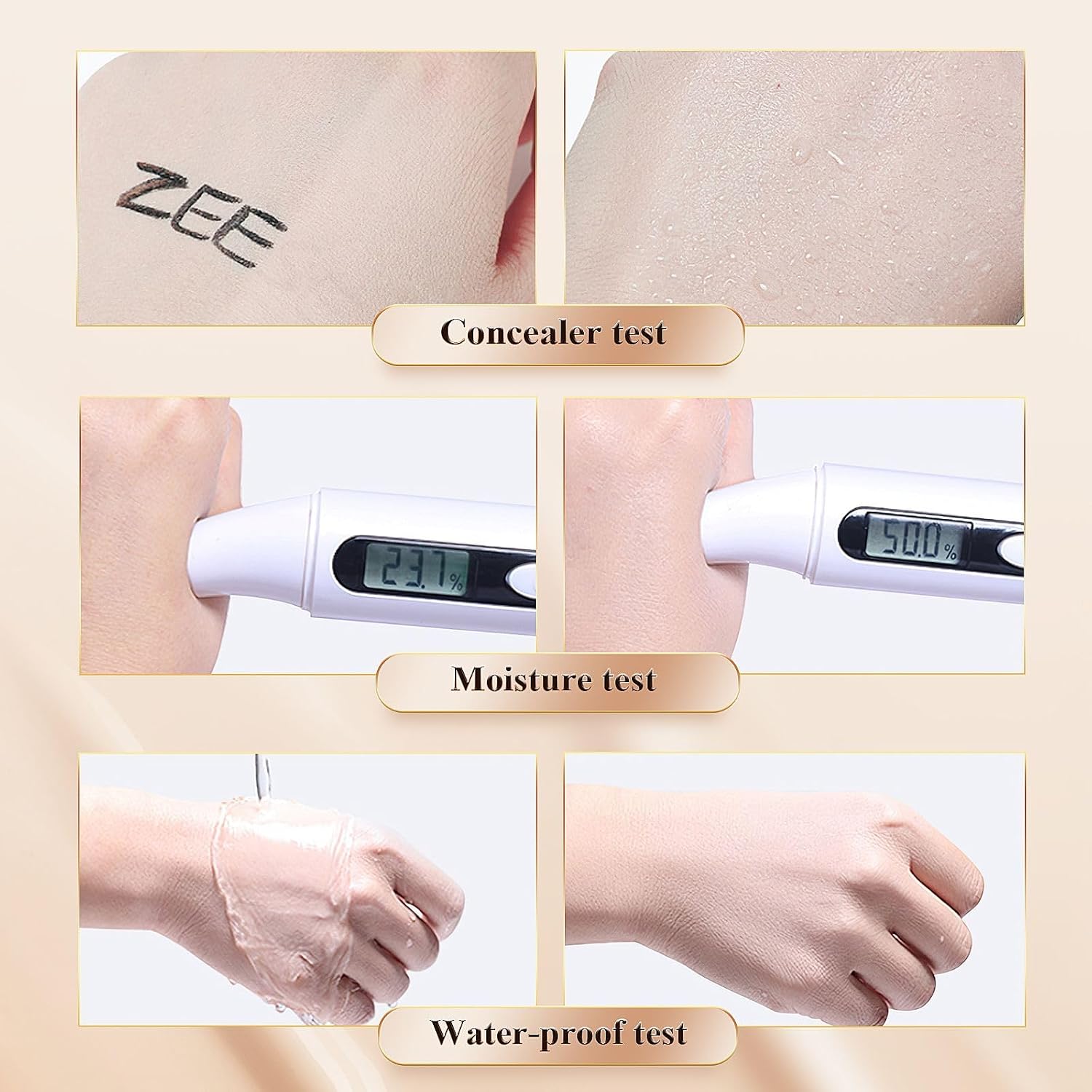 Detalle 2 de OETUIOW Mushroom Head Air Cushion CC Cream (BB/CC Makeup Foundation) for Mature Skin