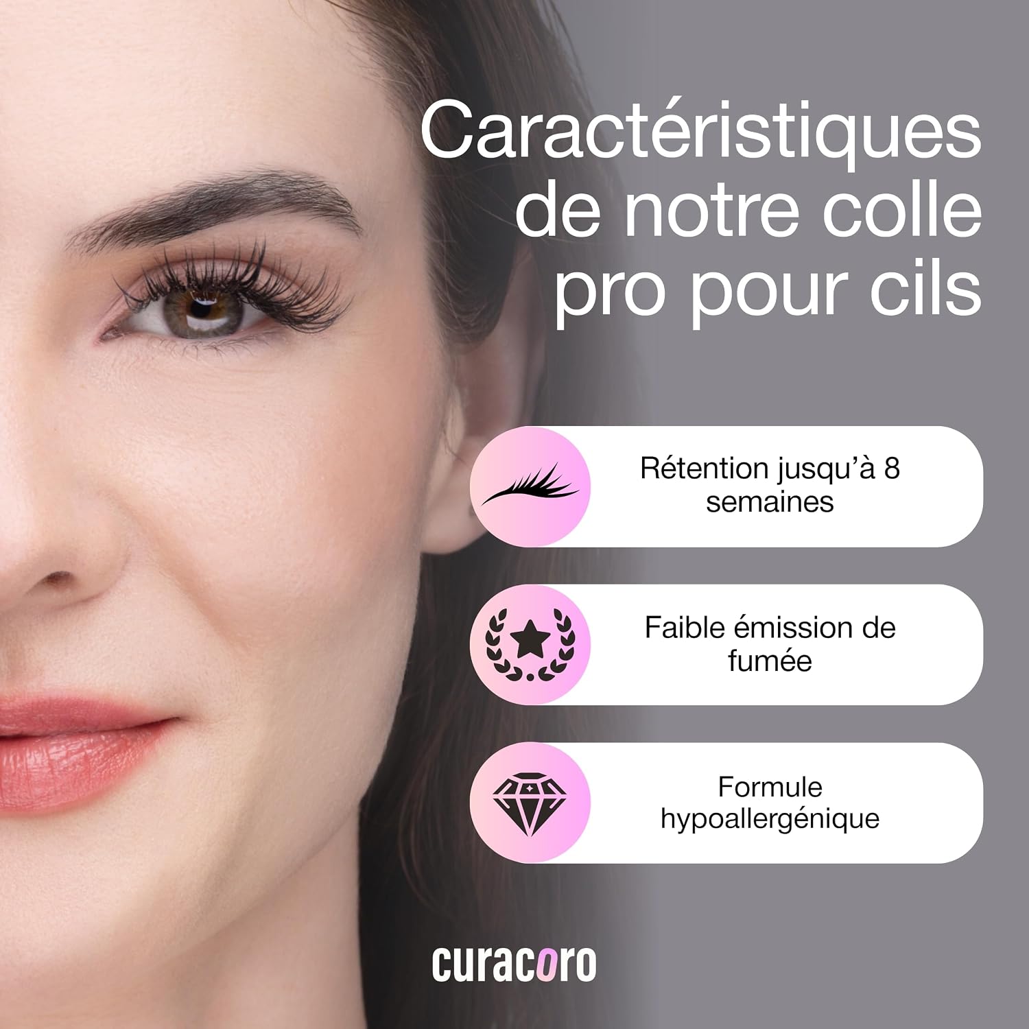 Thumbnail 1 de Curacoro Colle Extension de Cils Speedy 5ml – Séchage ultra rapide 0,5–2 s (noir & transparente)