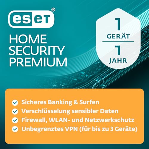 Detalle de ESET HOME Security Premium 2026 – Schutz für 1 Gerät, 1 Jahr inkl. VPN & Privatsphäre