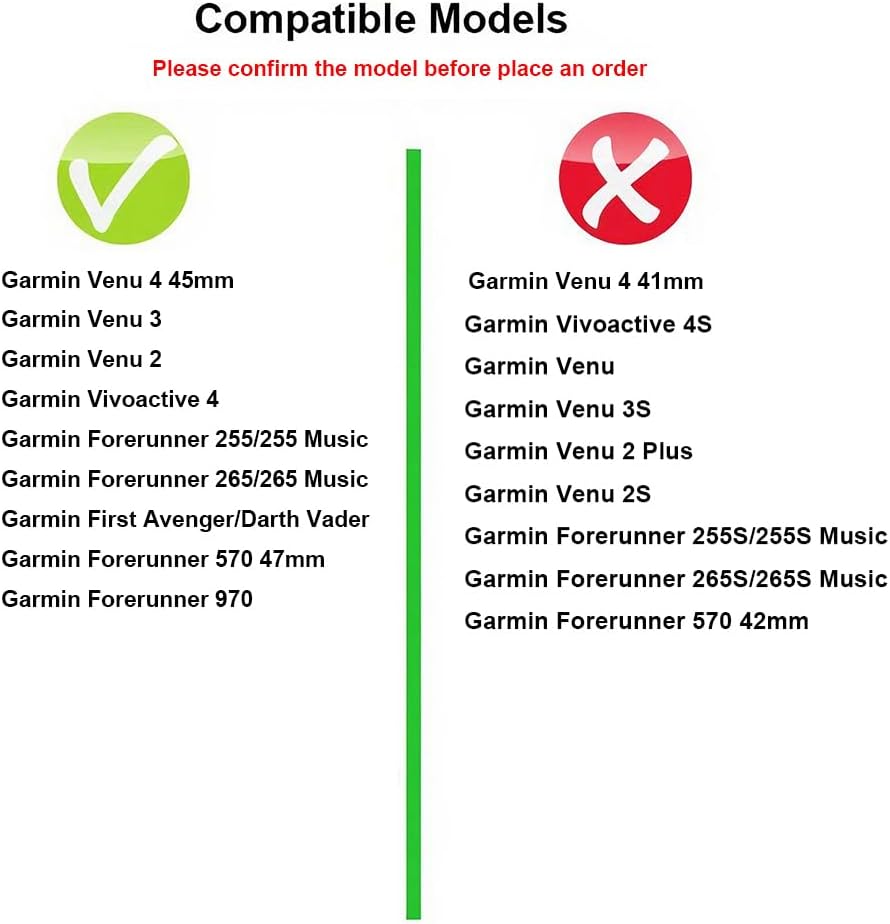Thumbnail 1 de 22mm Silicone Watch Strap for Garmin Venu 4 & Vivoactive 4 (sport replacement band)