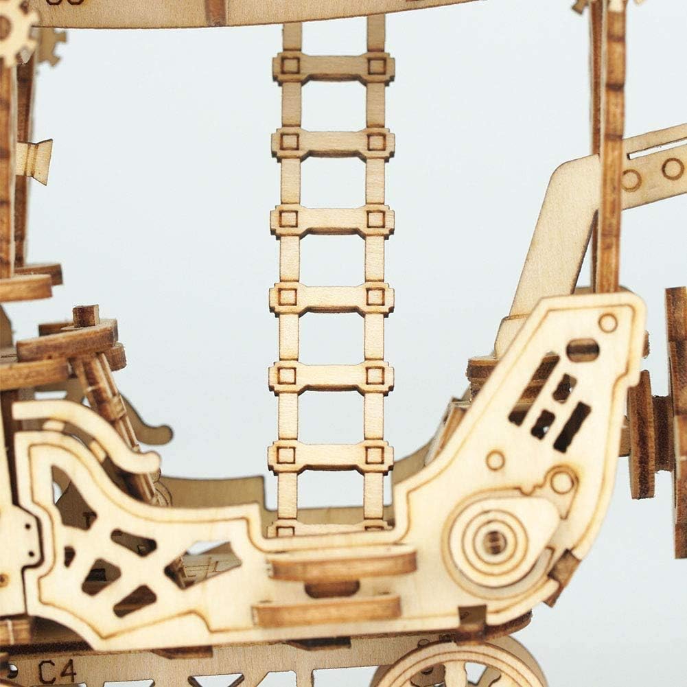 Detalle 2 de Rolife Zeppelin Dirigeable Puzzle 3D Bois