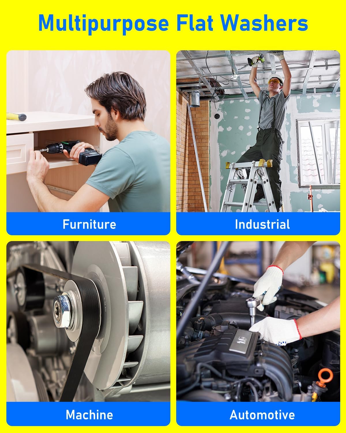 Thumbnail 5 de HOLMOL Flat Penny Washers 250 pcs — Stainless Steel