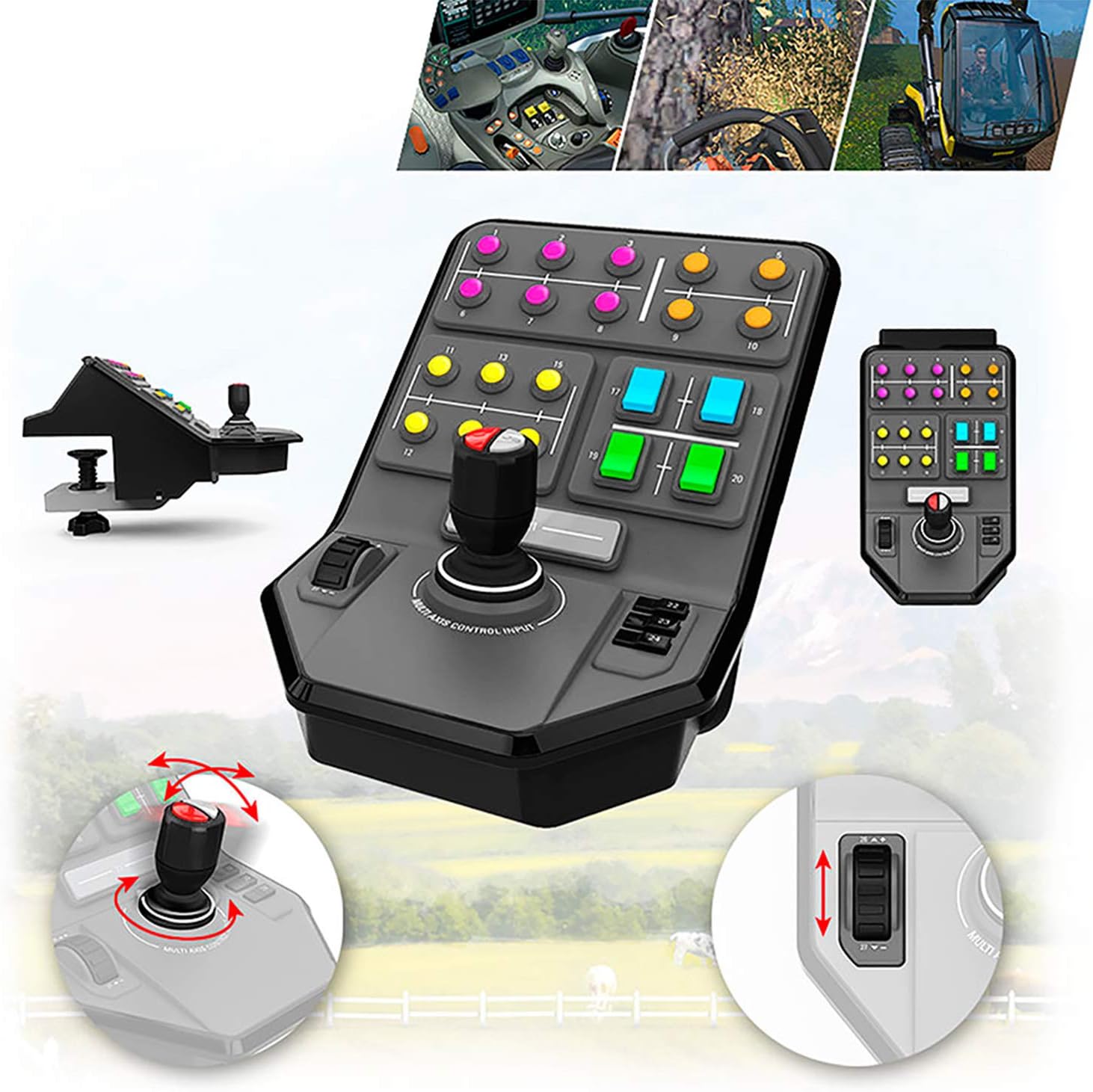 Thumbnail 3 de Logitech G Saitek Farm Controller 25 pulsanti