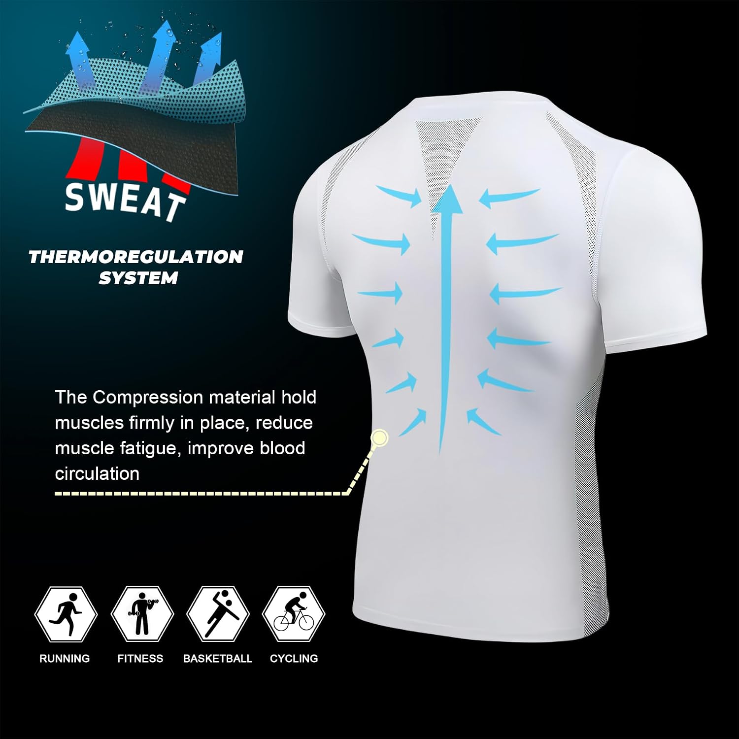 Thumbnail 4 de AMZSPORT maglia compressione