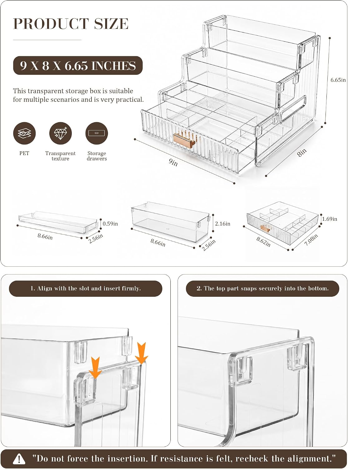 Thumbnail 5 de Booklov Makeup Organizer, 3-Tier
