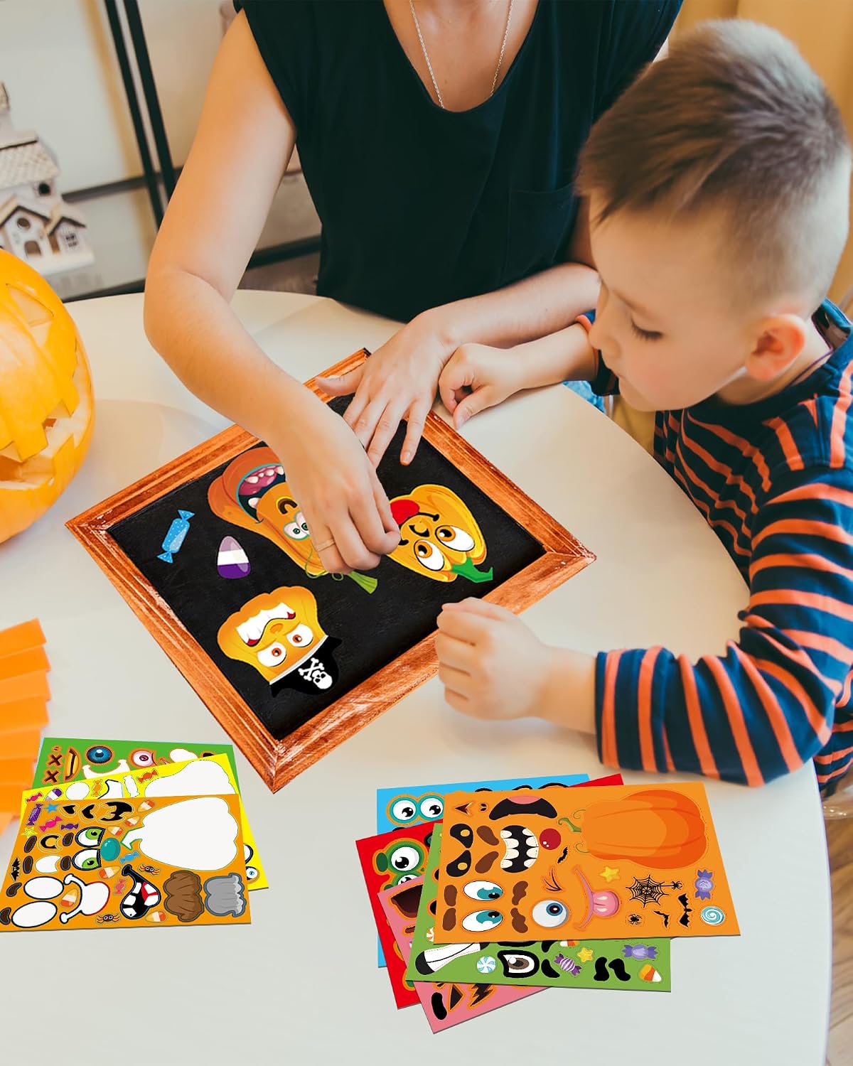 Thumbnail 2 de ACCUEILL Halloween Pumpkin Stickers, 26 Sheets