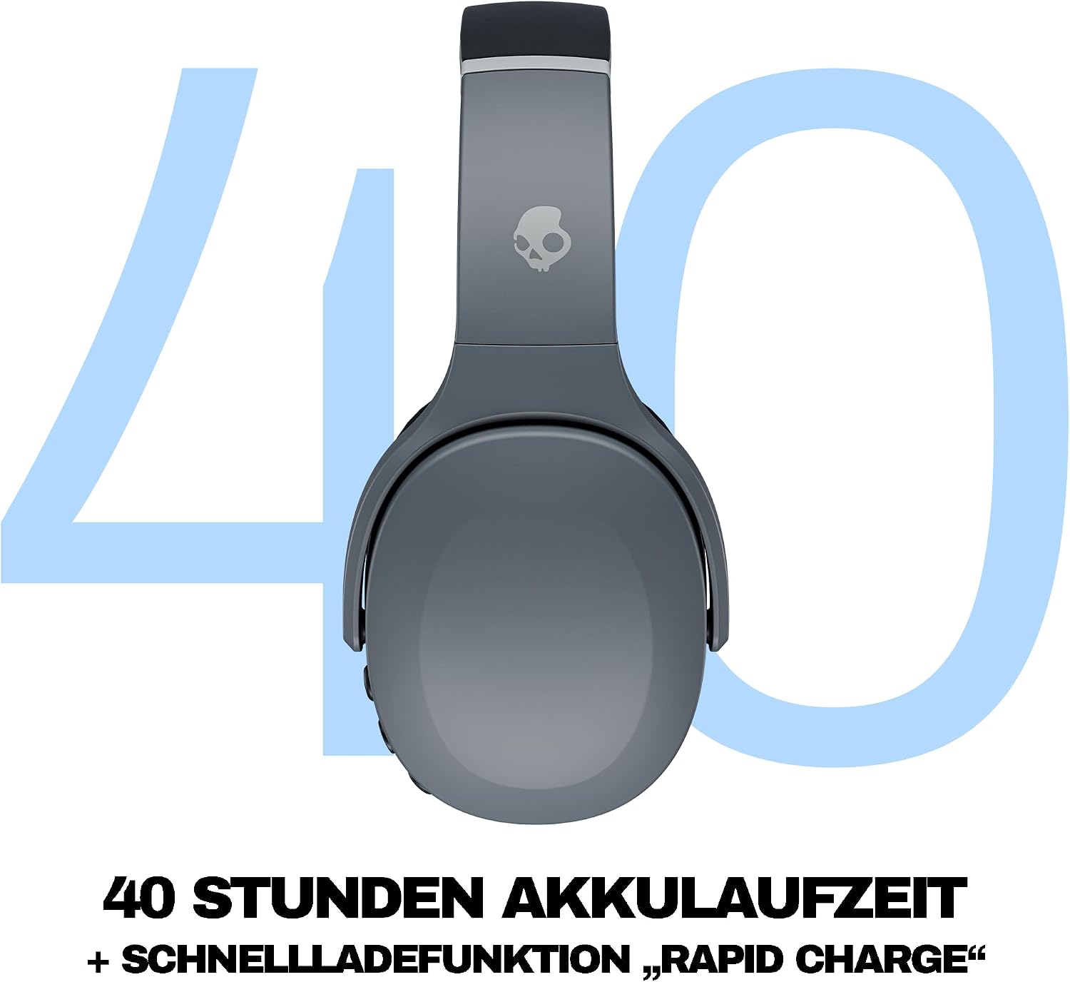 Thumbnail 2 de Skullcandy Crusher Evo Wireless Bluetooth-Kopfhörer (grau) mit multisensorischem Bass & bis zu 40 Std. Akkulaufzeit