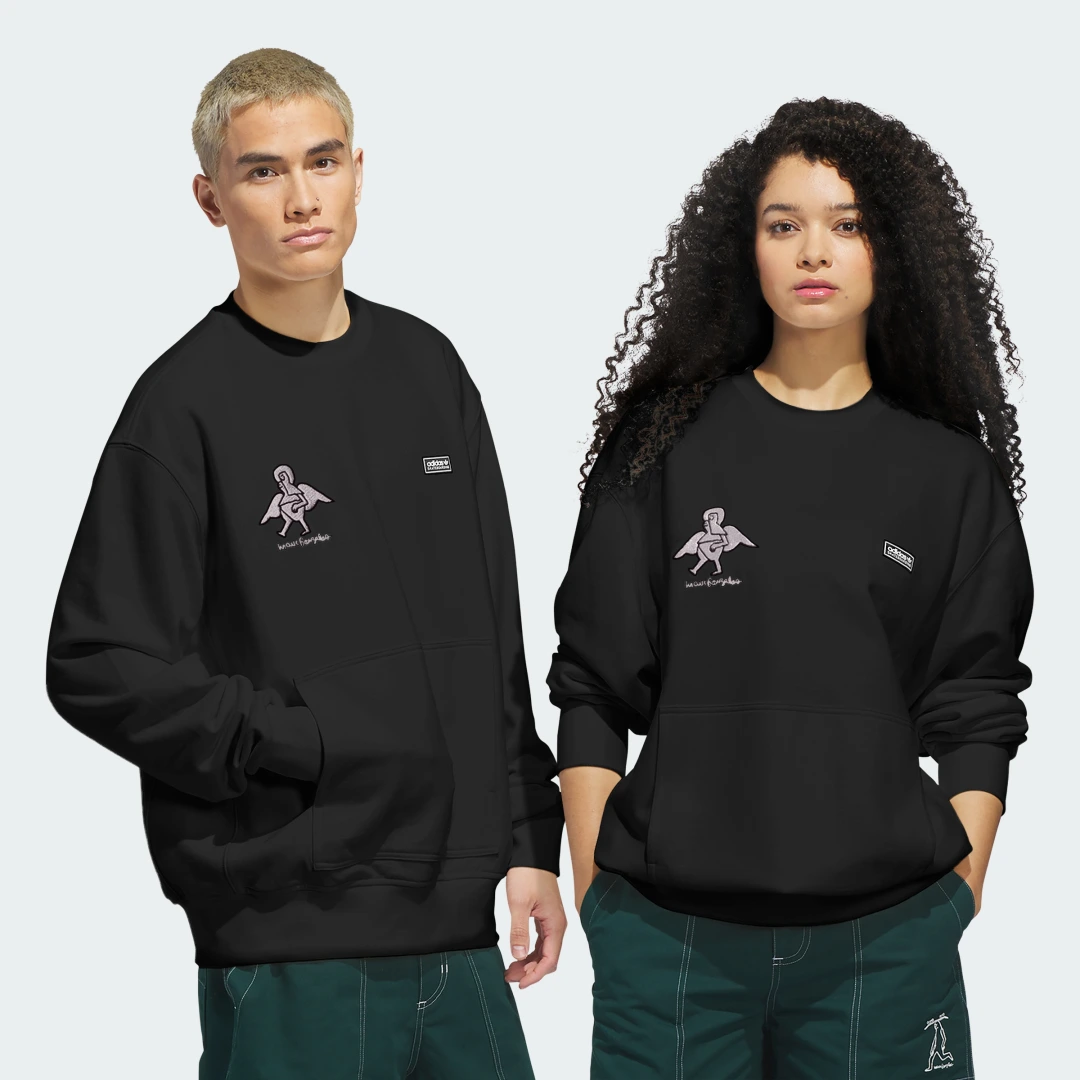 Detalle de Sudadera de cuello redondo Skateboarding x Mark Gonzales – Adidas