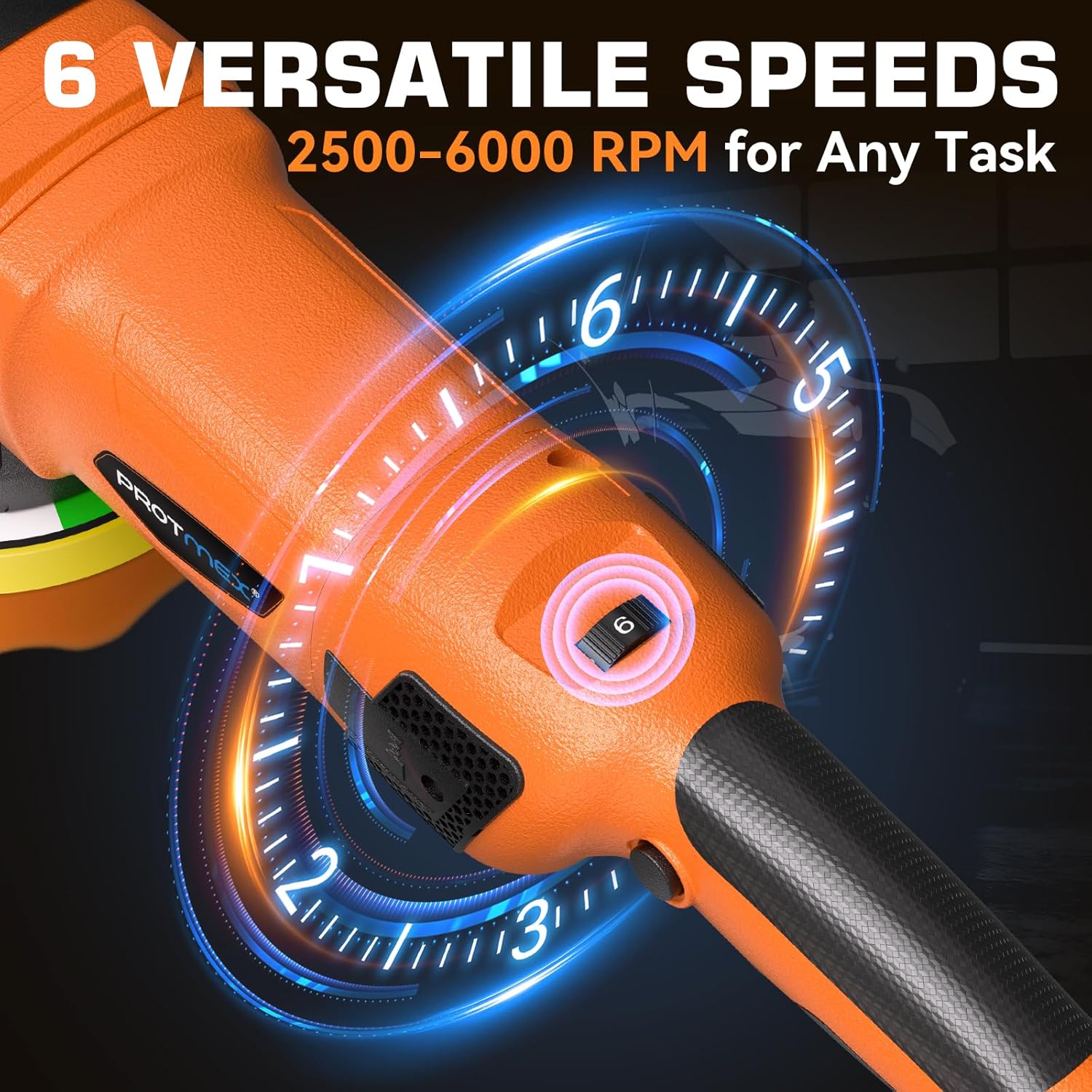 Thumbnail 2 de Protmex 1200W Dual Action Car Polisher 6-inch