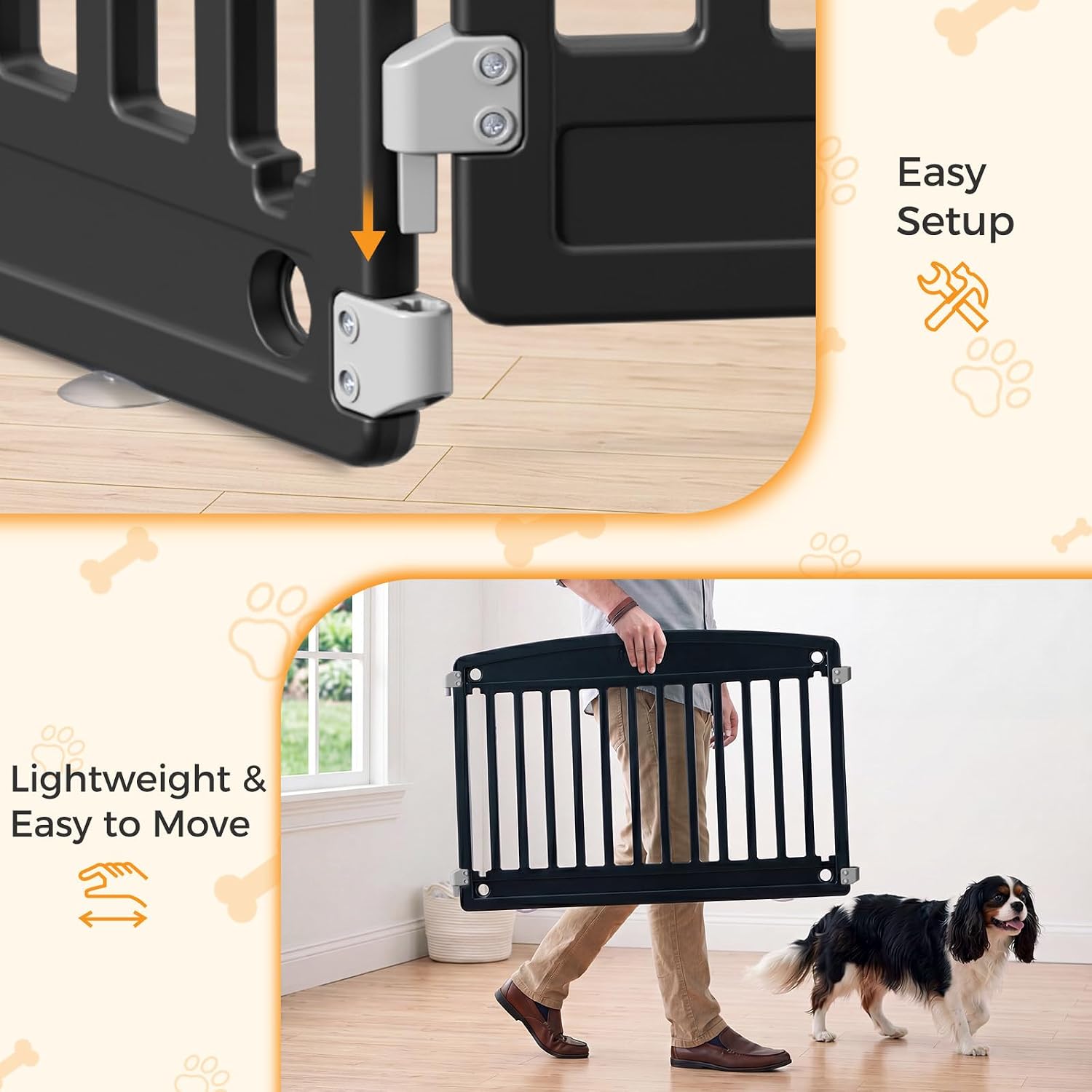 Detalle de NEWBULIG Dog Playpen, 24-Inch