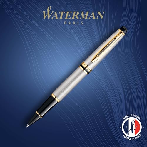 Thumbnail 1 de Waterman Expert roller, elegante acero inoxidable y oro ✒