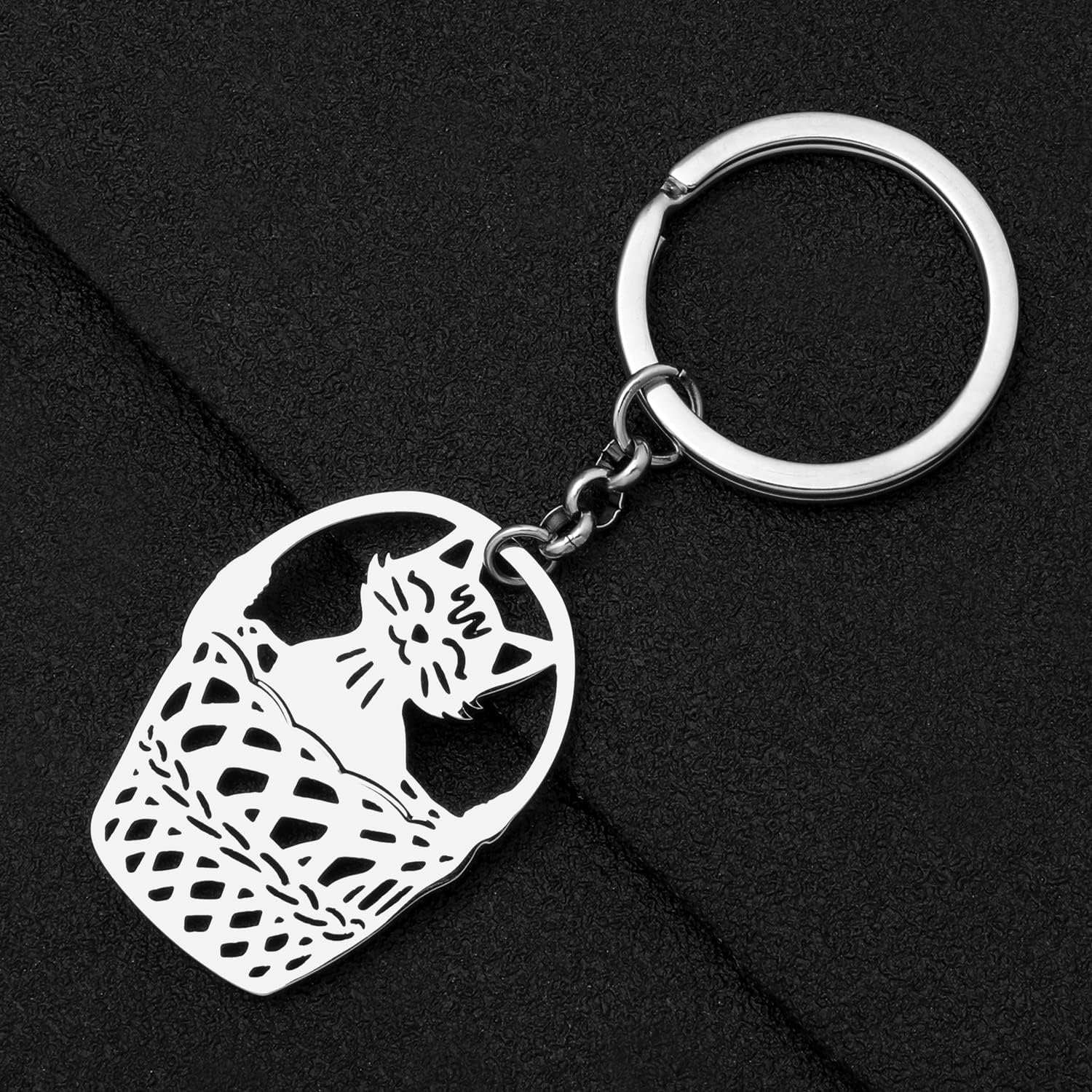 Thumbnail 2 de DUOWEI Cute Cat Keyring