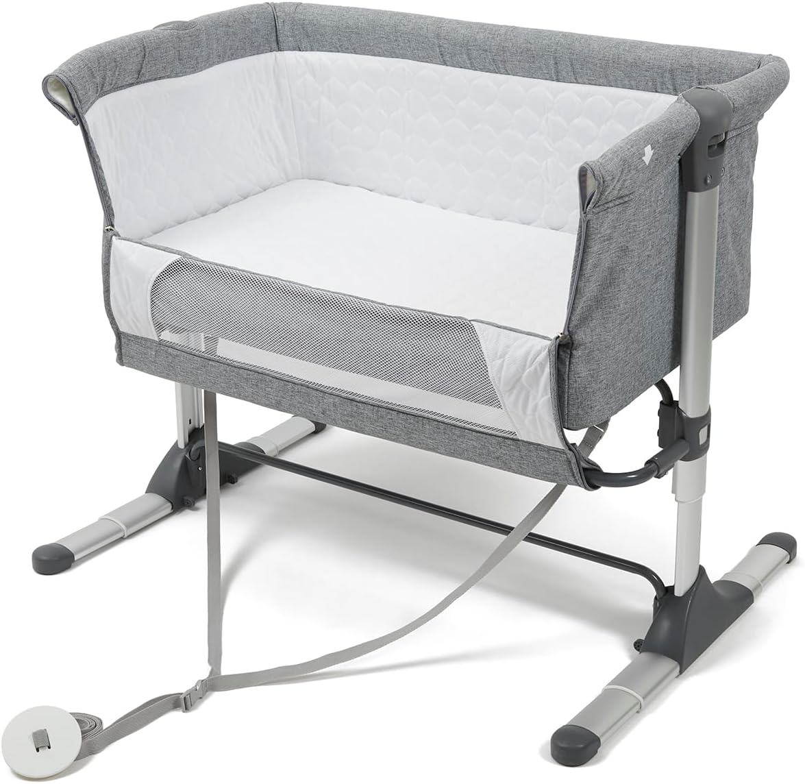 Thumbnail 4 de Babylo Snuggle Cuddle Co Sleeper (Slate Grey) bedside crib and co-sleeping option