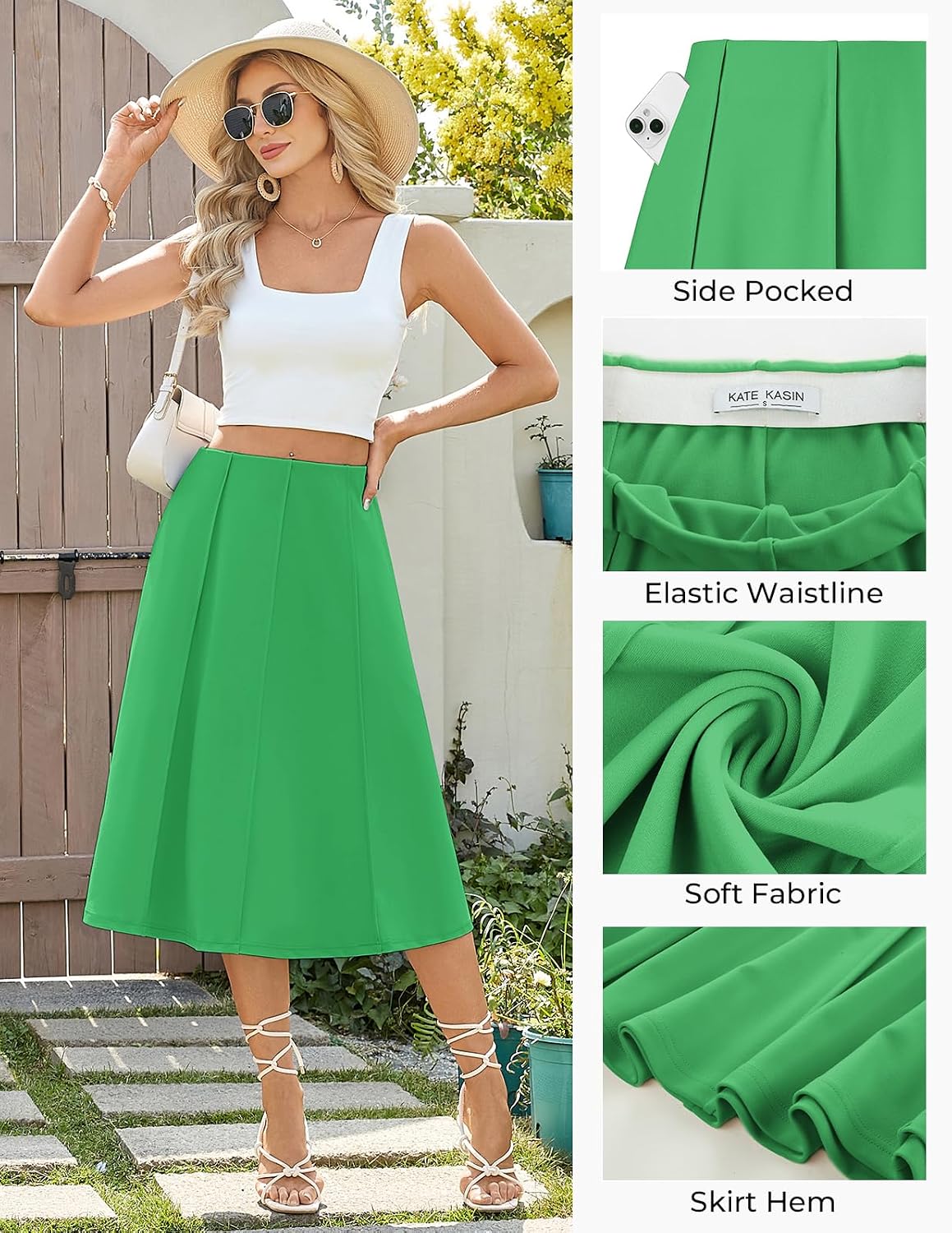 Detalle 2 de Kate Kasin Women's Midi Skirt