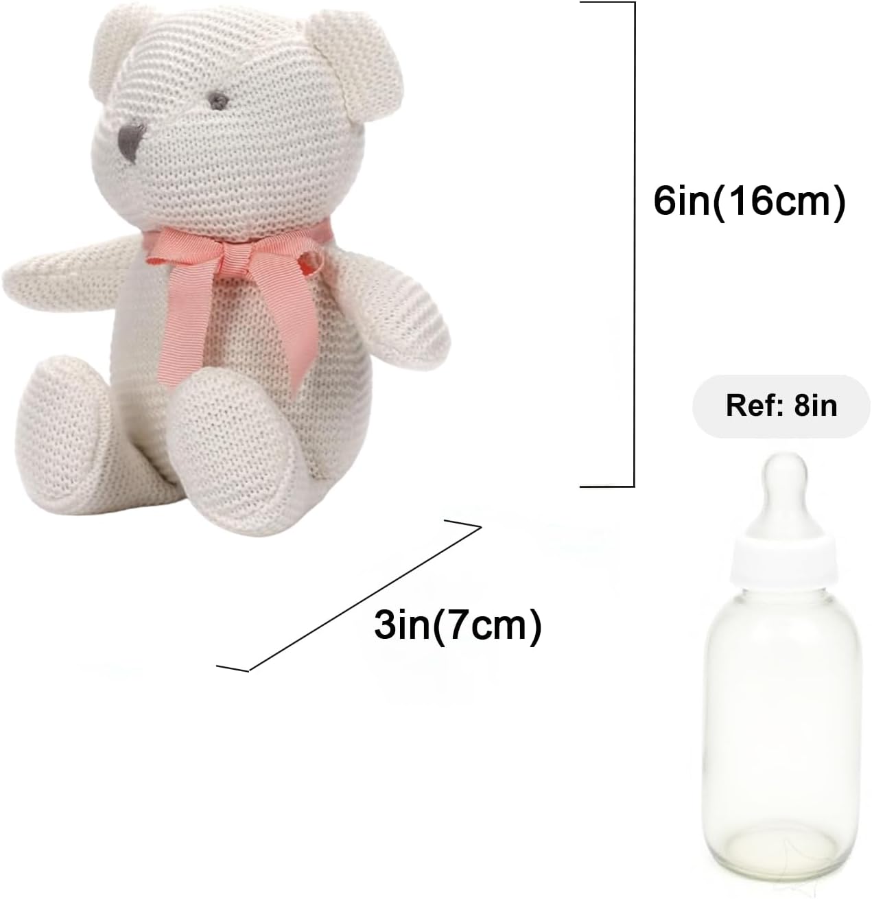 Thumbnail 1 de FLUFFYFUN Teddy Bear 6.5" 100% Organic Cotton