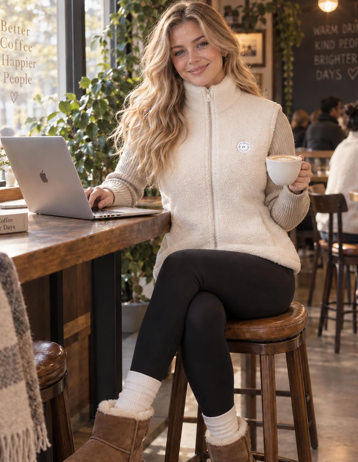 Thumbnail 2 de HOOHEAT Women's Heated Fleece Vest, 15 Heating Zones, 3 Modes, 16,000mAh Battery Pack