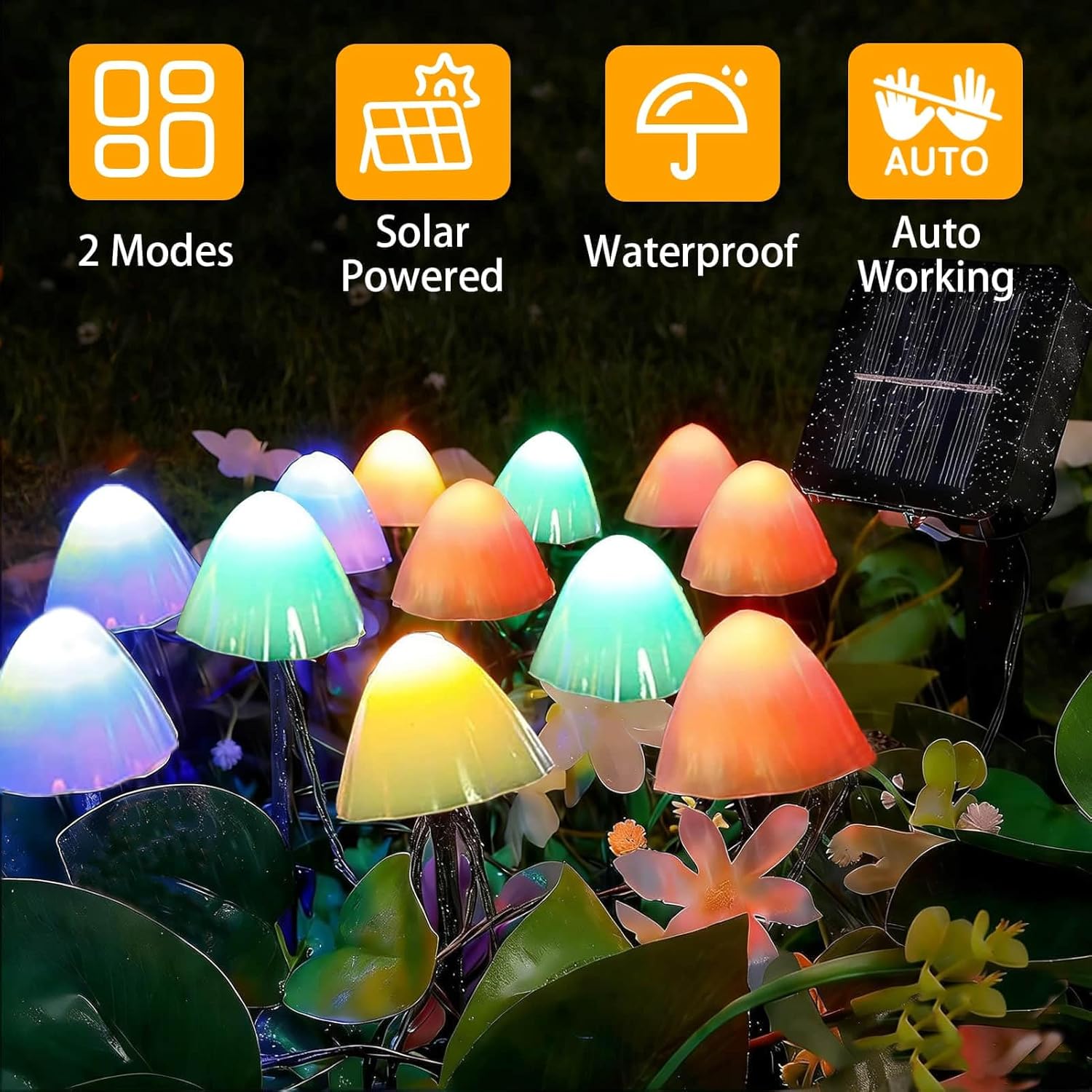 Thumbnail 2 de Dekofun Solar Mushroom Lights 20 LED