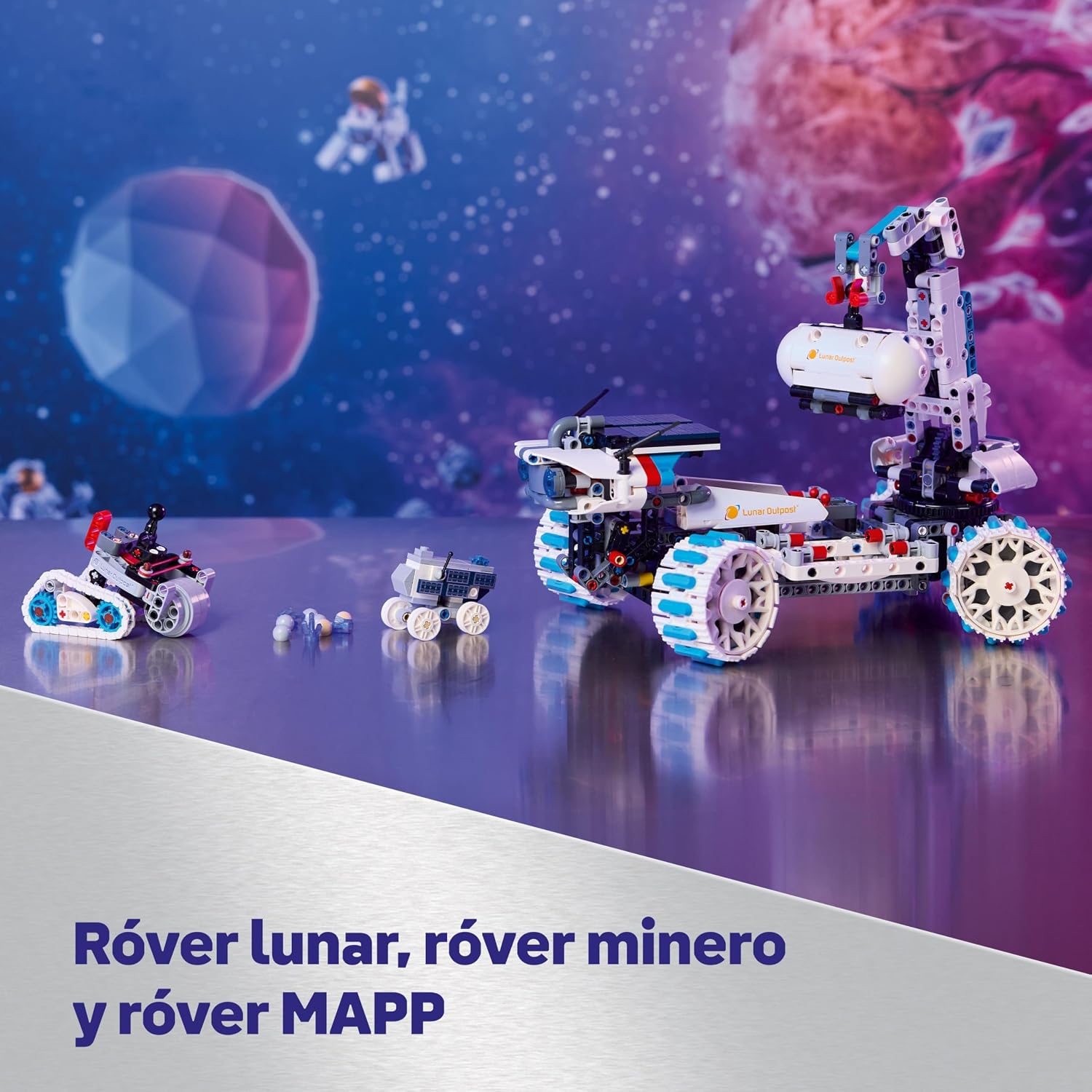 Detalle de LEGO Technic Vehículo Espacial Lunar Outpost 42211